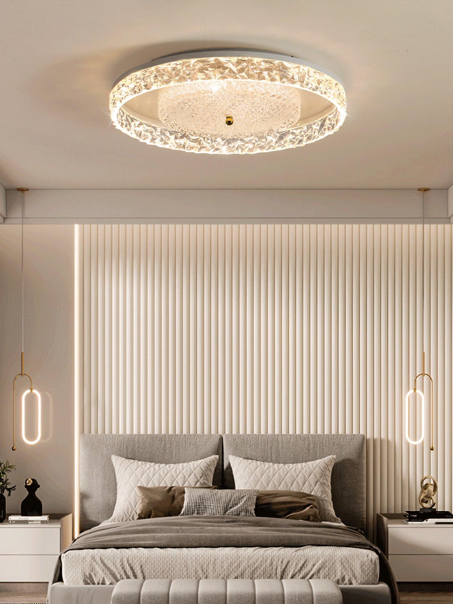 Crystal Embedded Ceiling lamp - Cueteks