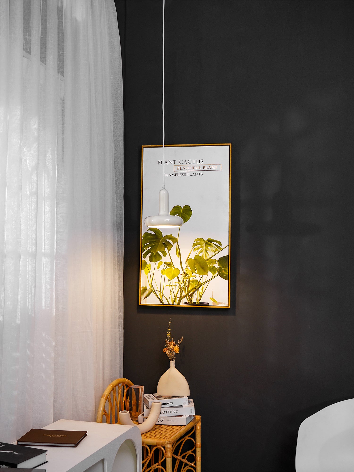 Puck metal pendant light