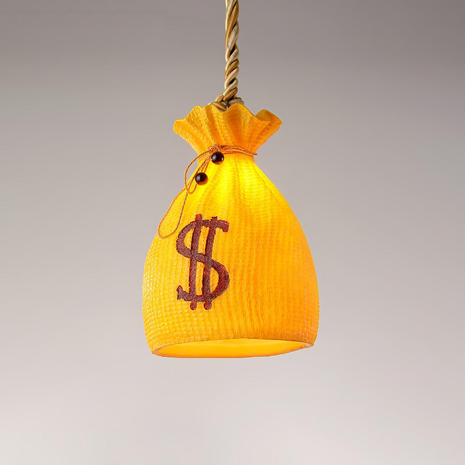 Prosperity Pouch Resin Pendant Lamp - Cueteks