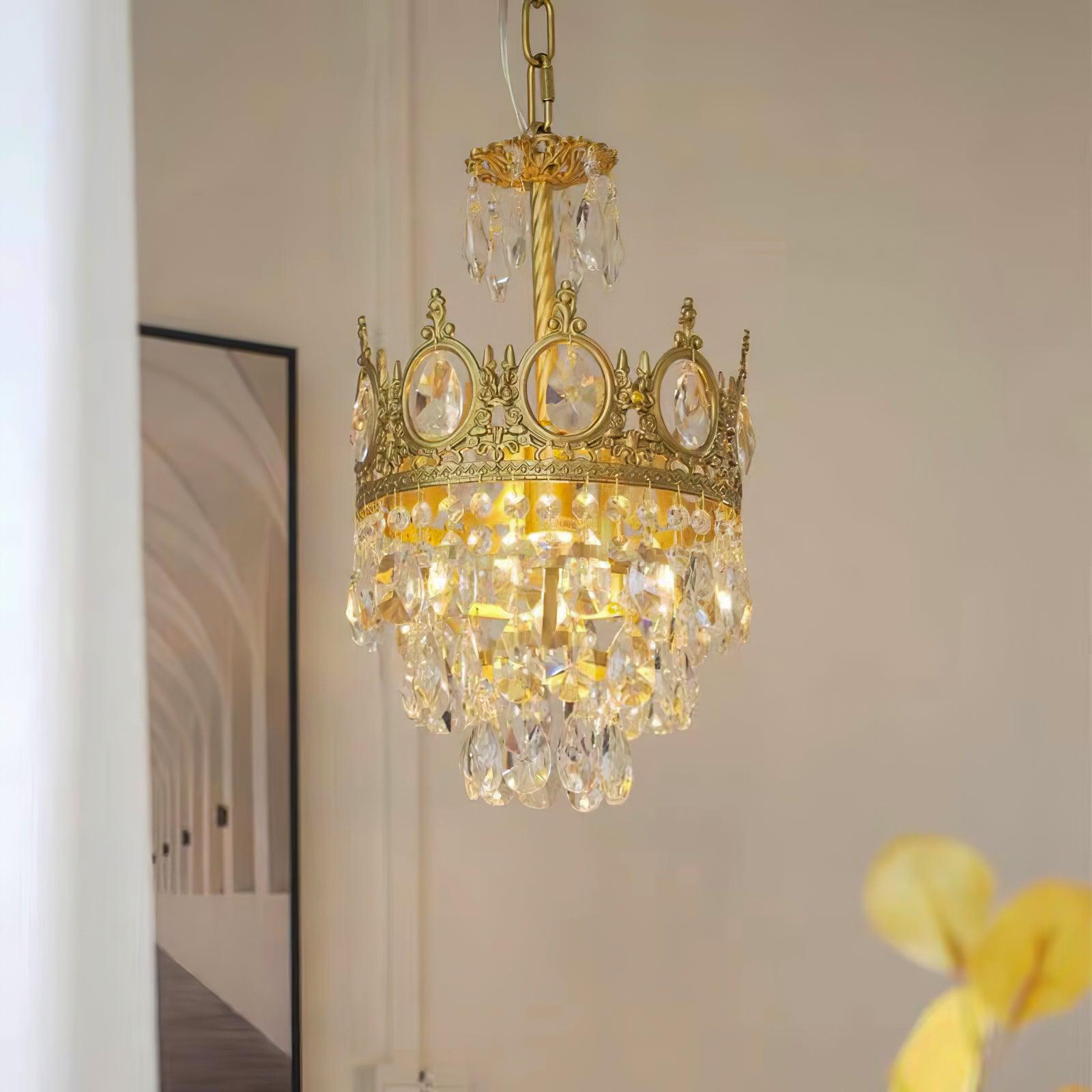 Vintage Crystal Chandelier - Cueteks