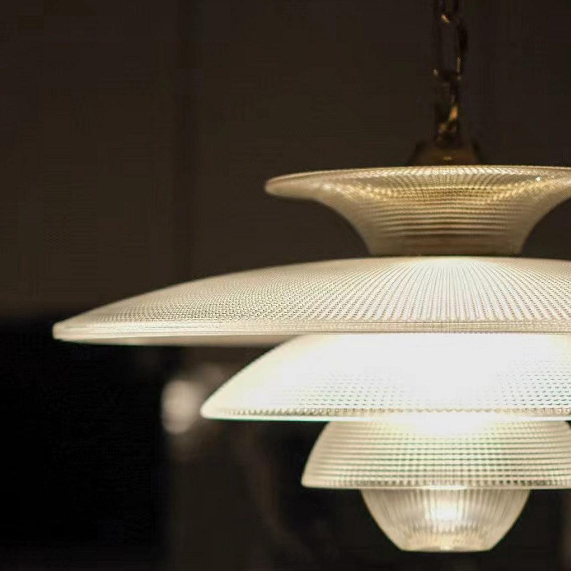 Grid Glass Pendant Light - Cueteks