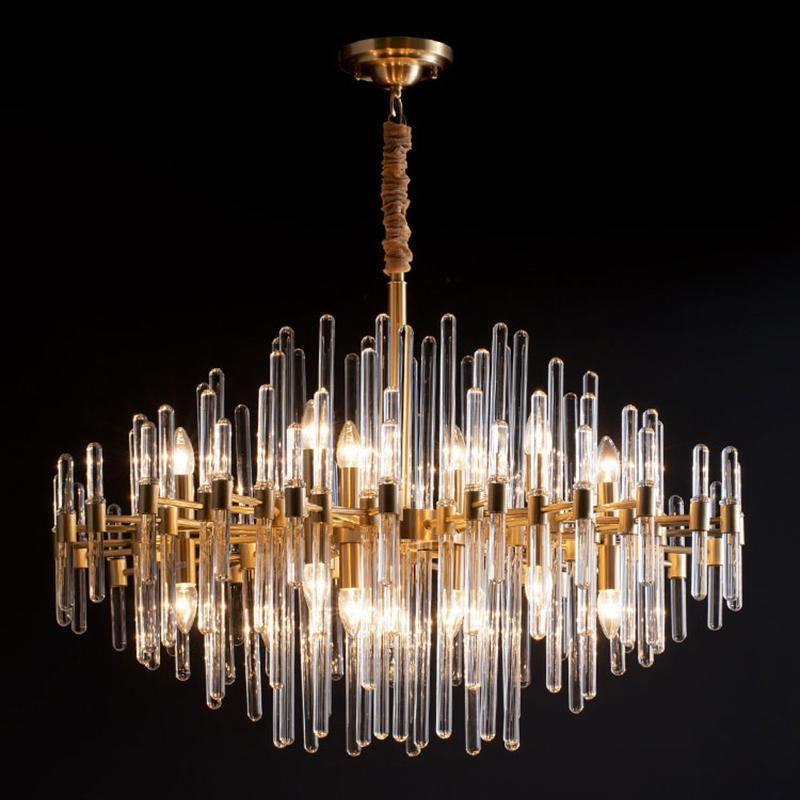 Vintage Antique Brass Chandelier - Cueteks