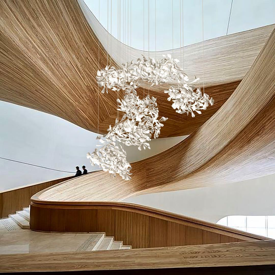 Gingko Chandelier C - Cueteks