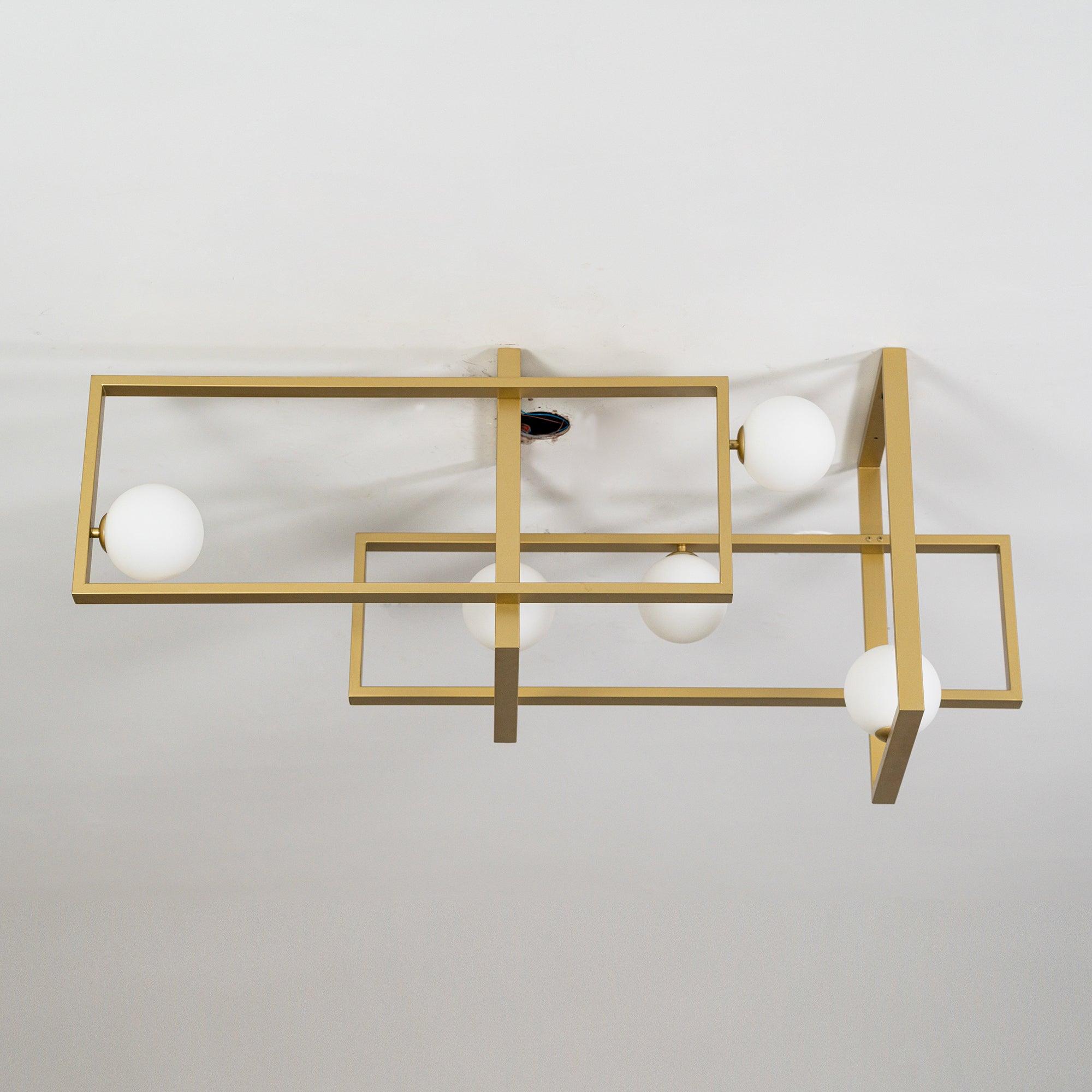 Mondrian Glass Ceiling Light - Cueteks