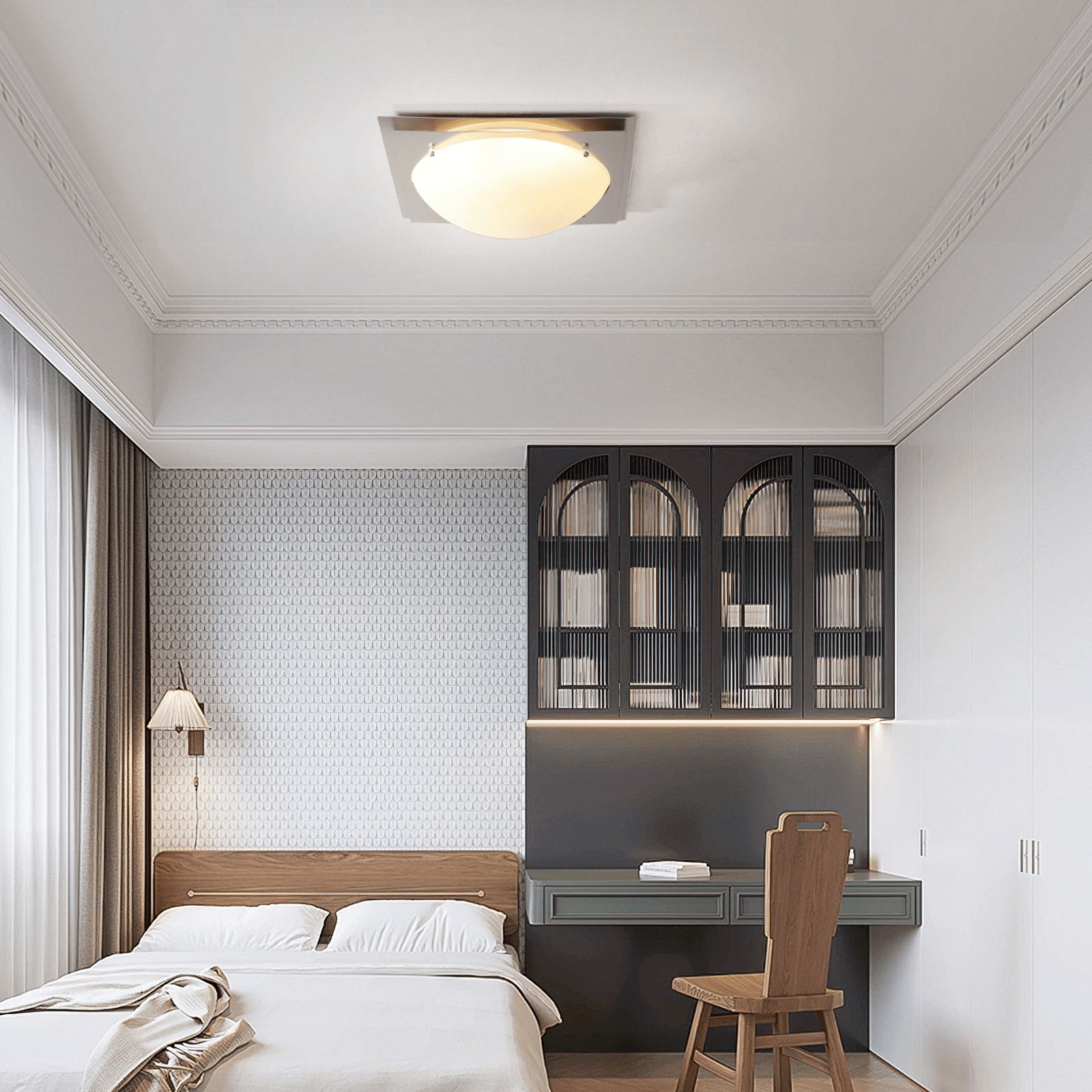 Edged Glass Ceiling Lamp - Cueteks