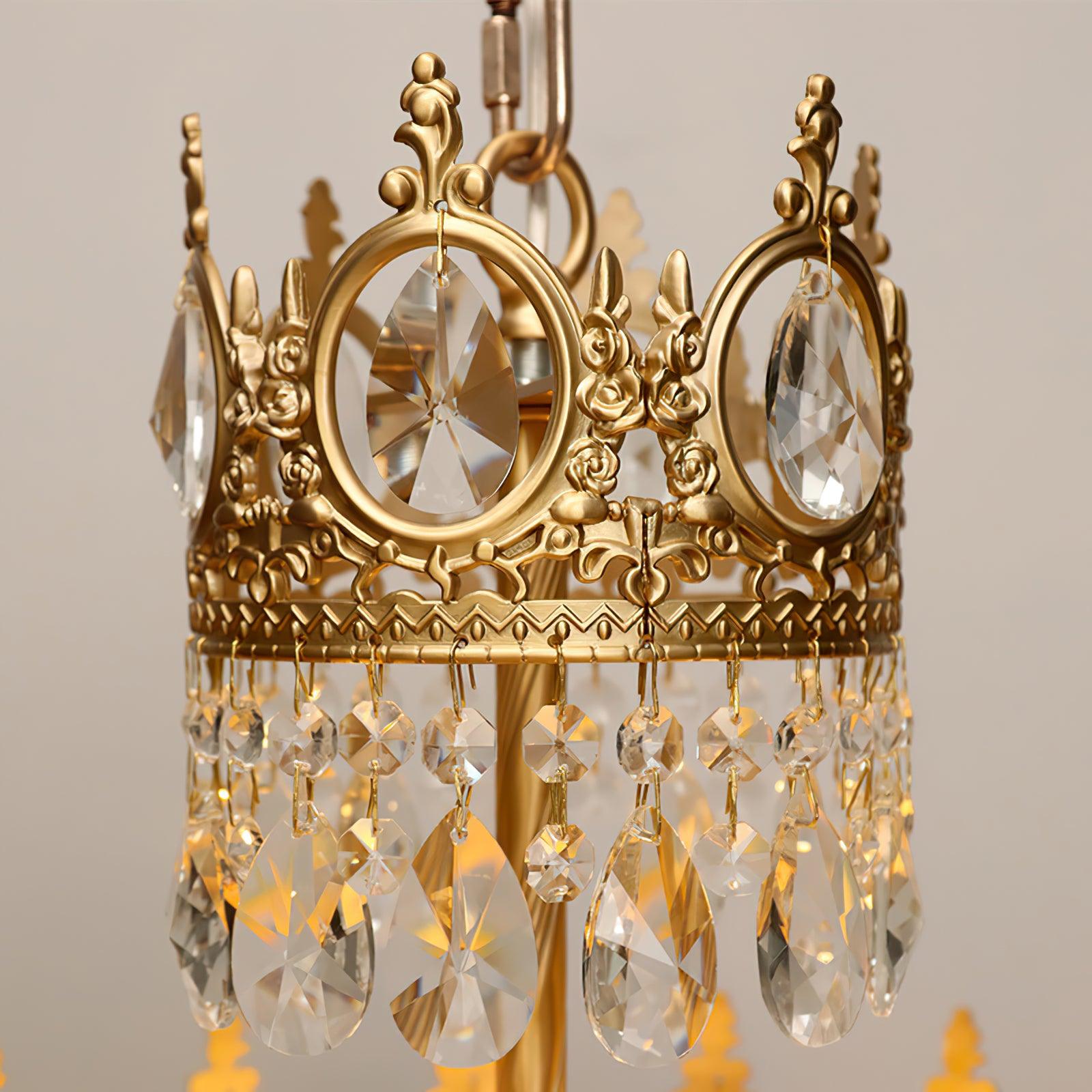 Vintage Crystal Chandelier - Cueteks