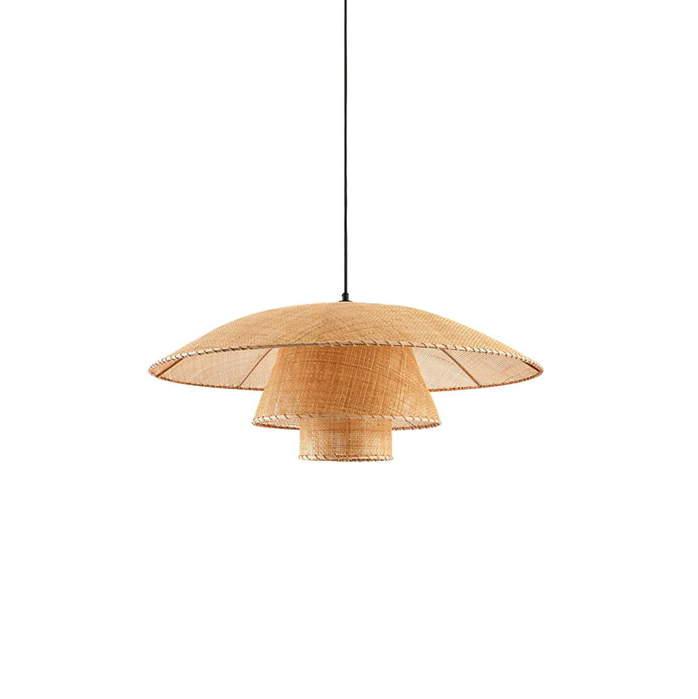 Hat Weave Rattan Pendant Lamp - Cueteks