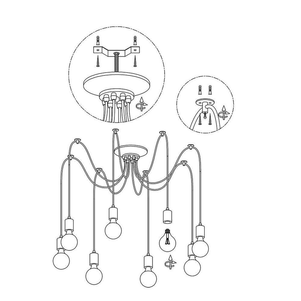 Spider Ceiling Chandelier - Cueteks