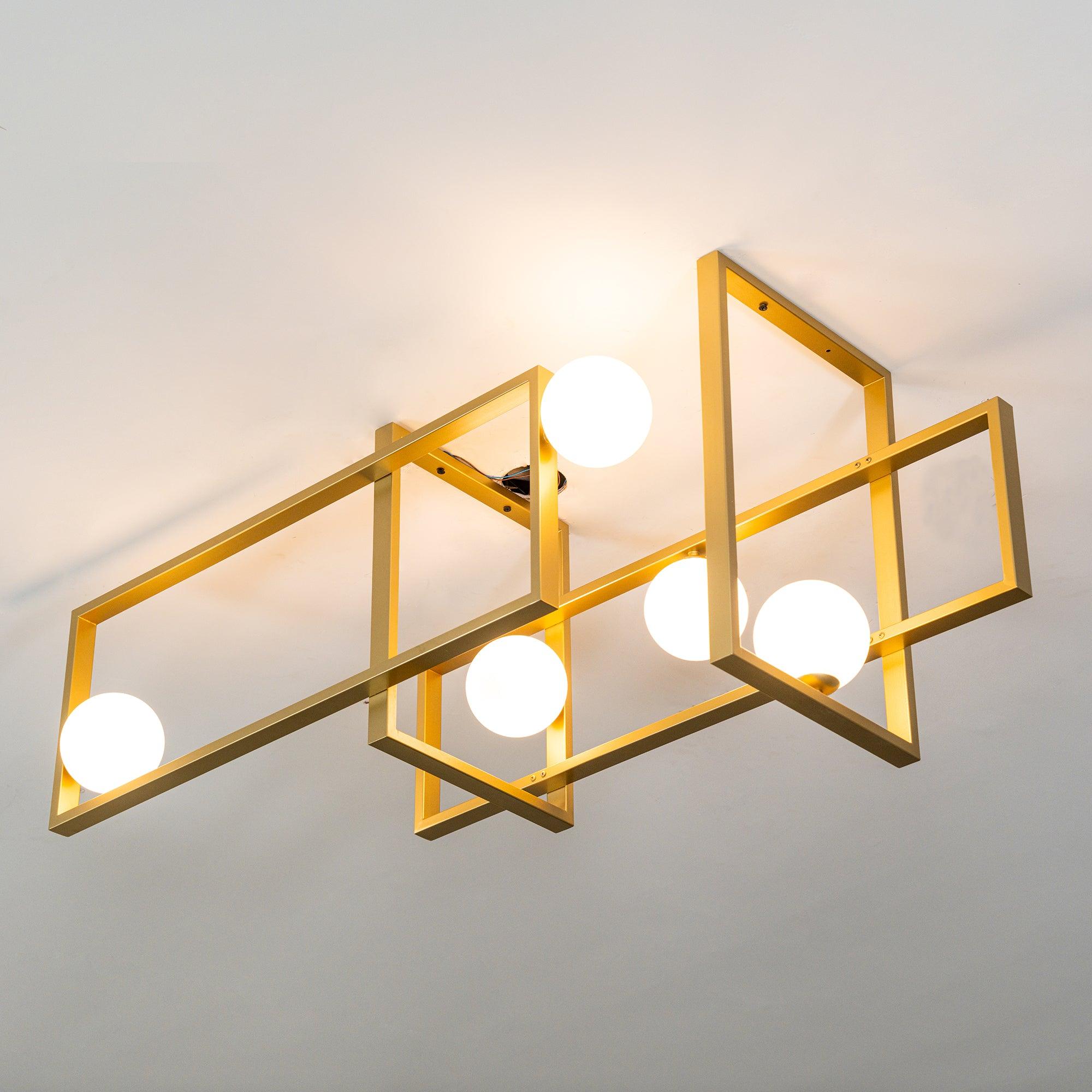 Mondrian Glass Ceiling Light - Cueteks
