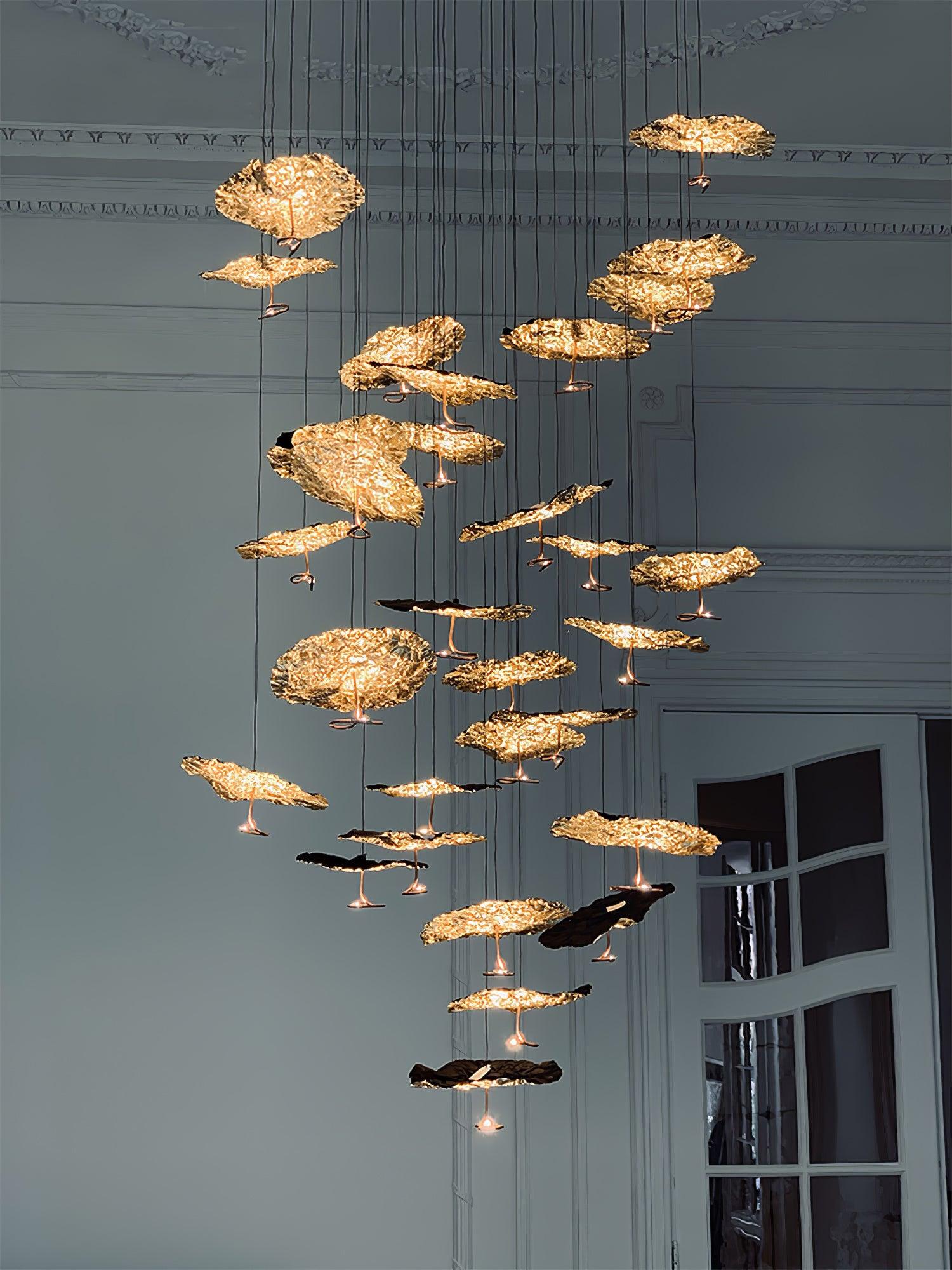 Brass Aviary Constellation Chandelier - Cueteks