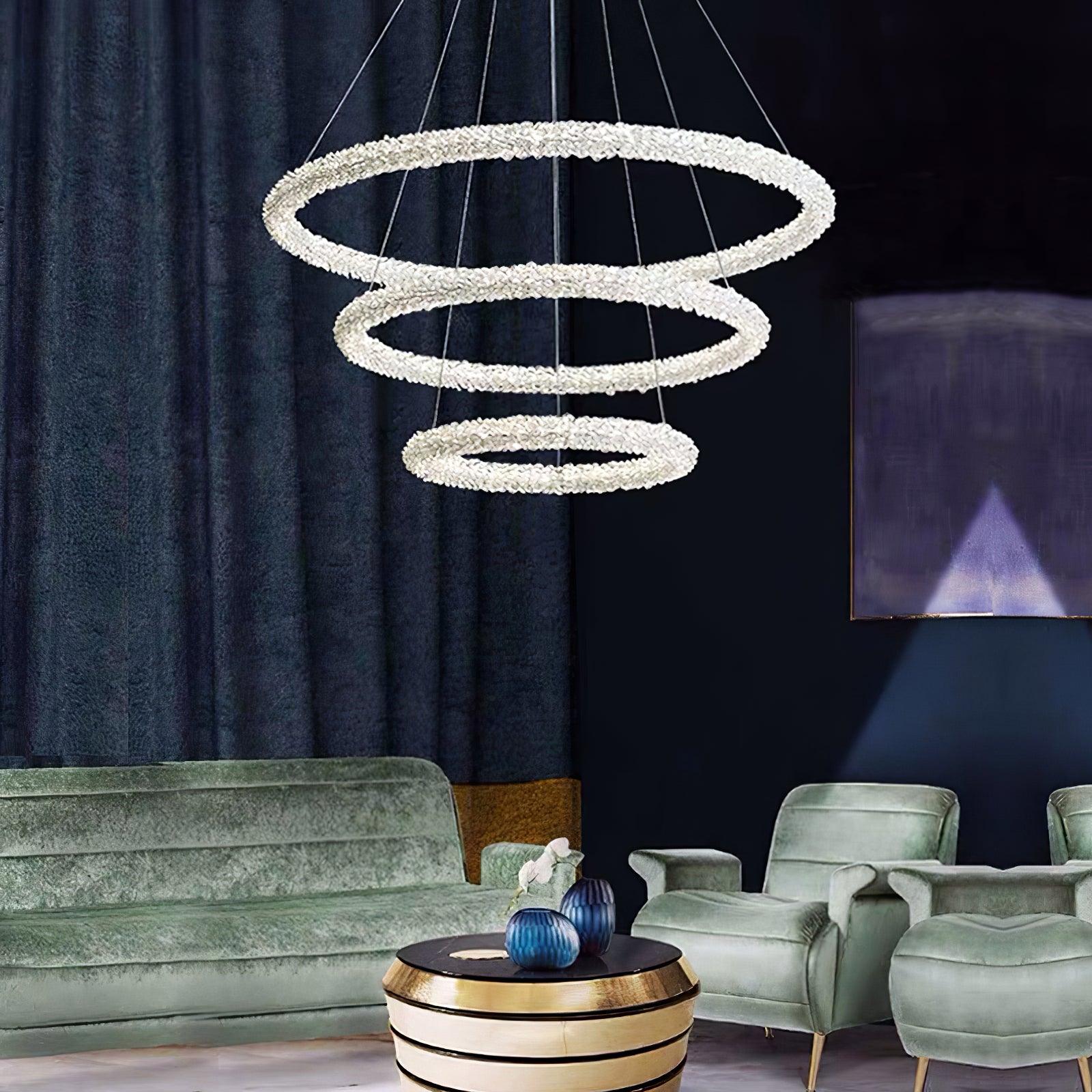 Ring Crystal Chandeliers - Cueteks