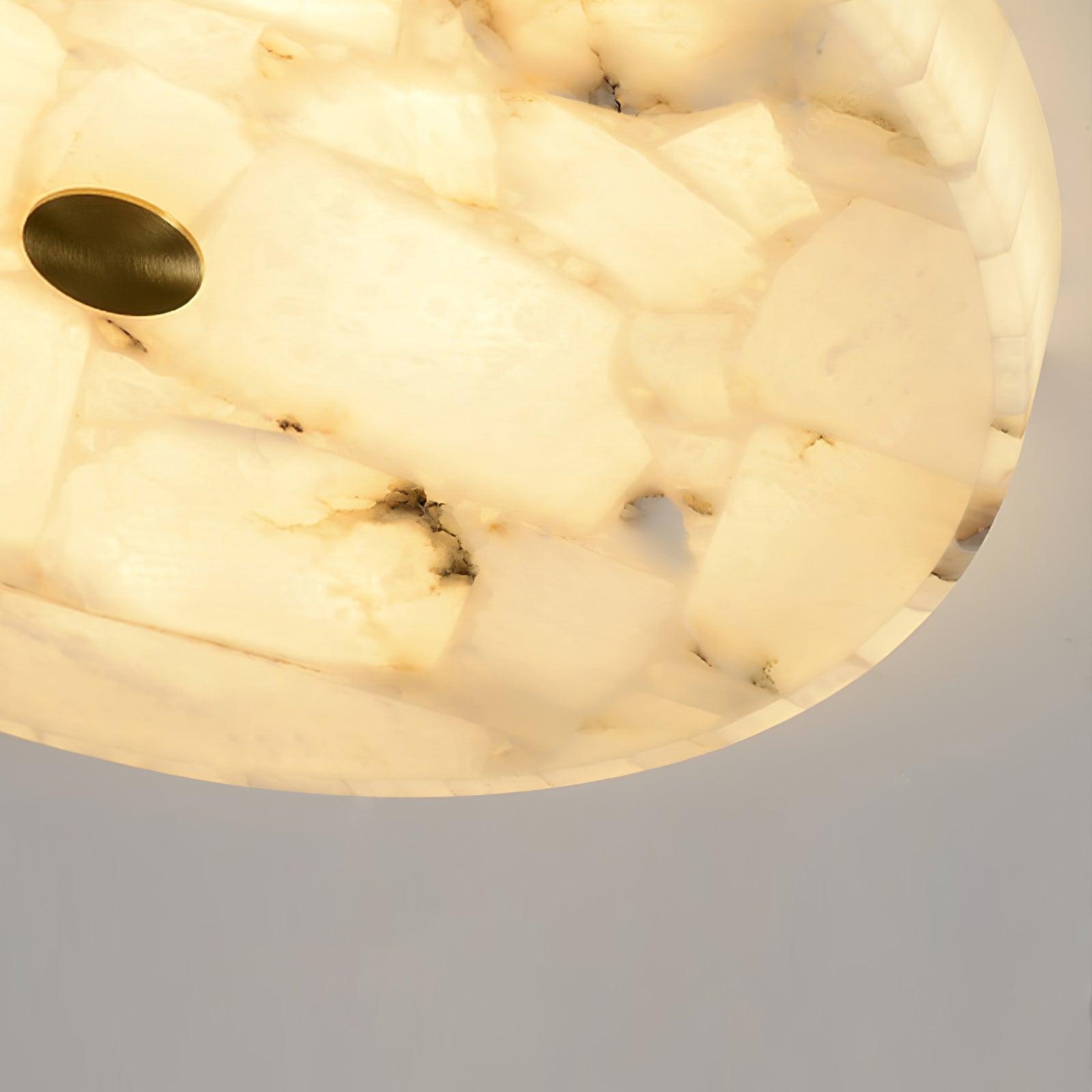 Round Alabaster Ceiling Lamp - Cueteks