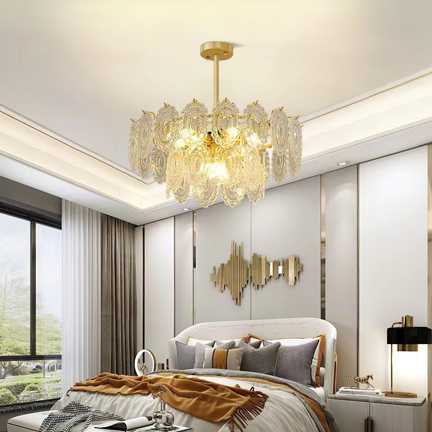 Wave Glass Chandelier - Cueteks