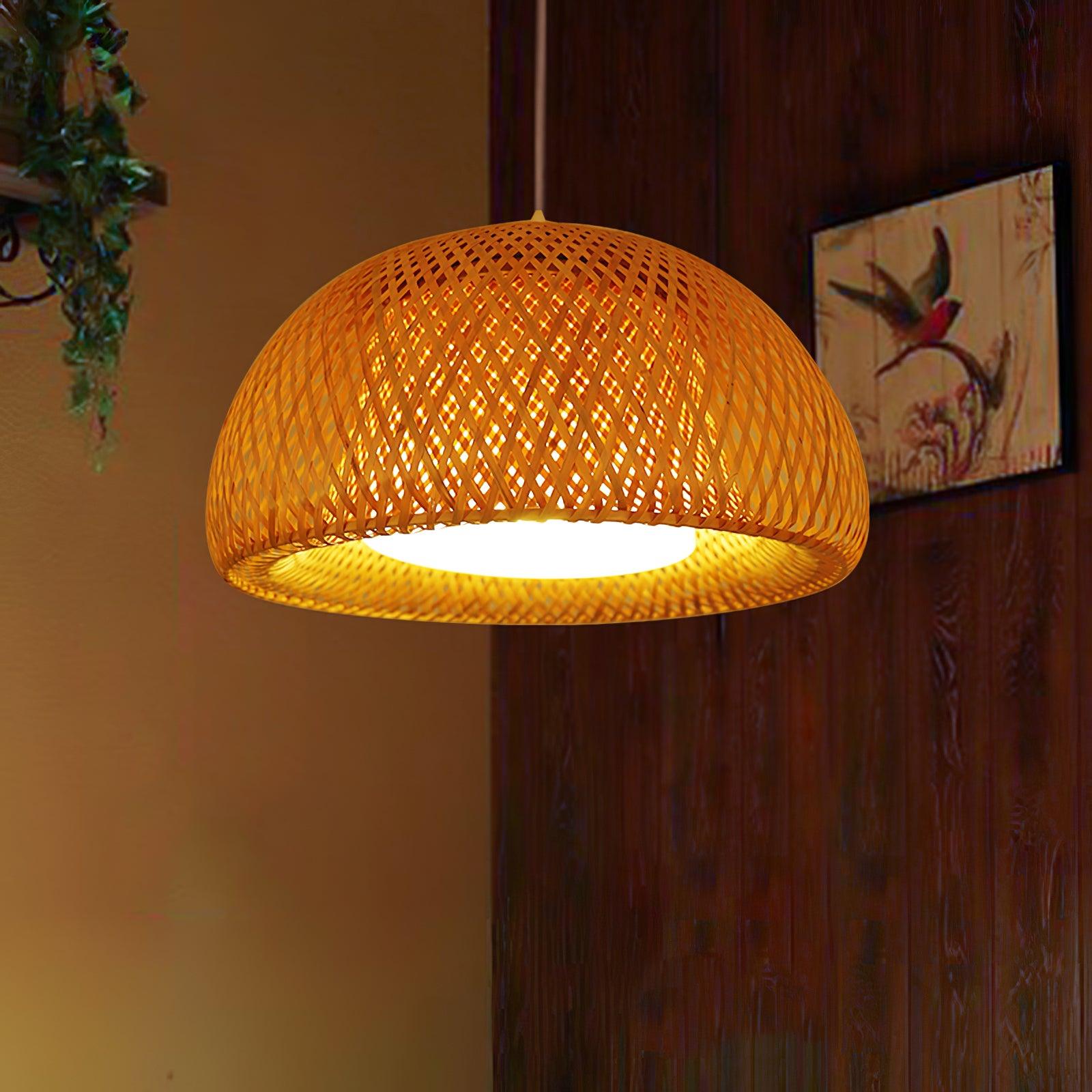 Zenith Bamboo Pendant Light - Cueteks
