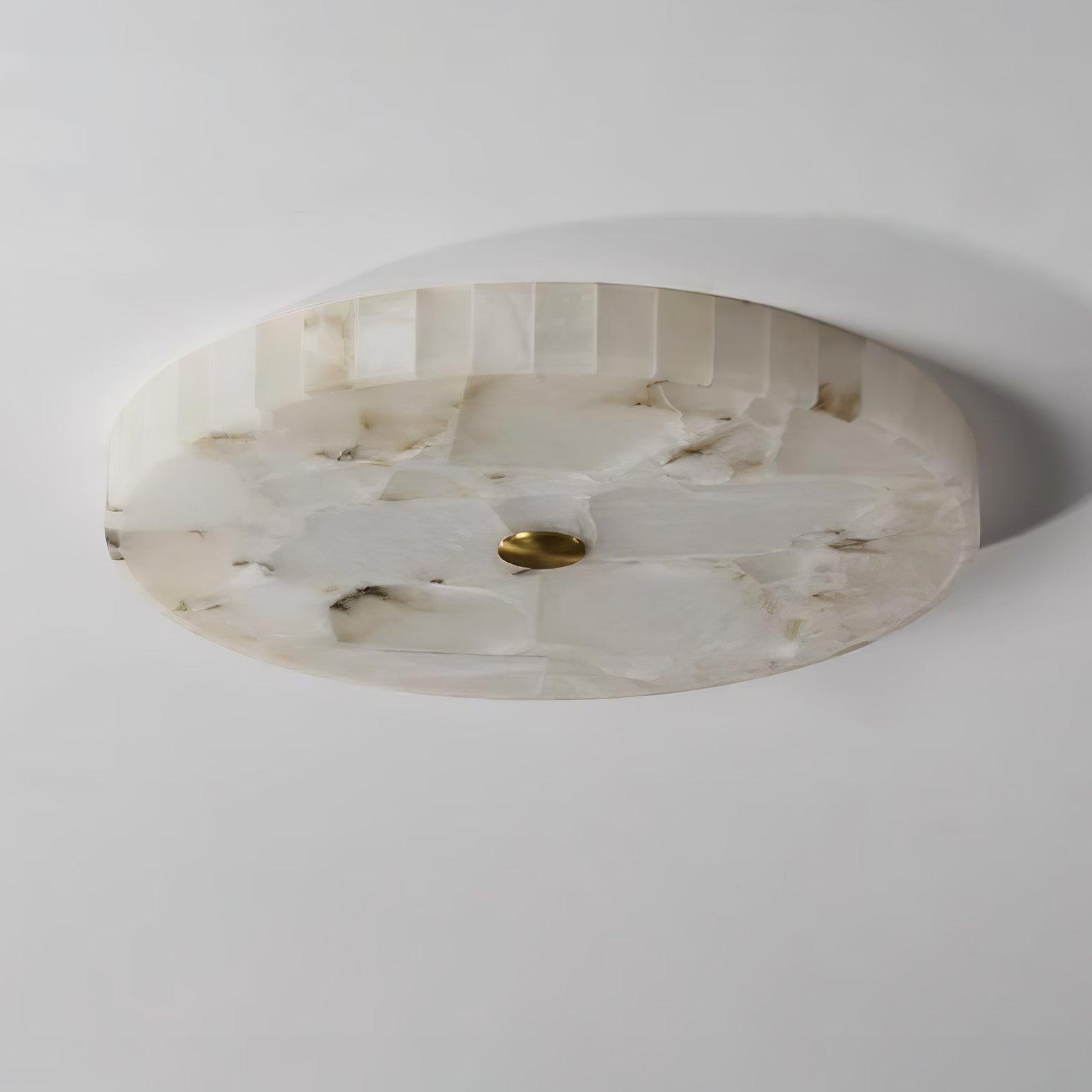 Round Alabaster Ceiling Lamp - Cueteks