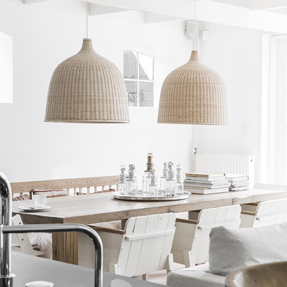 Rattan Pandent Light - Cueteks
