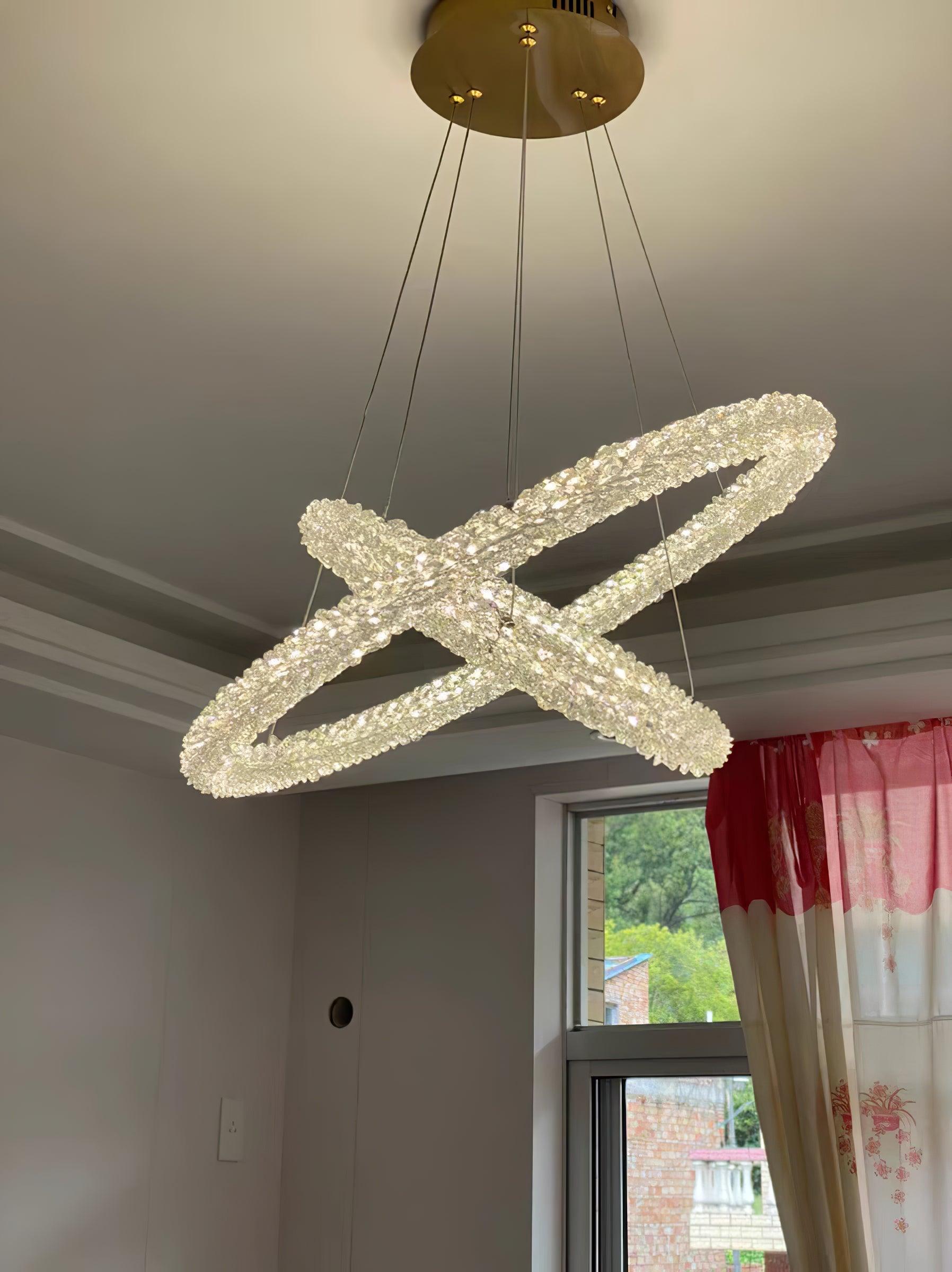 Ring Crystal Chandeliers - Cueteks