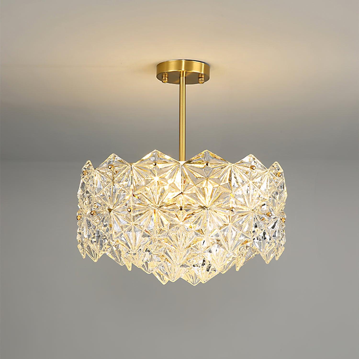 Snowflake Glass Chandelier - Cueteks