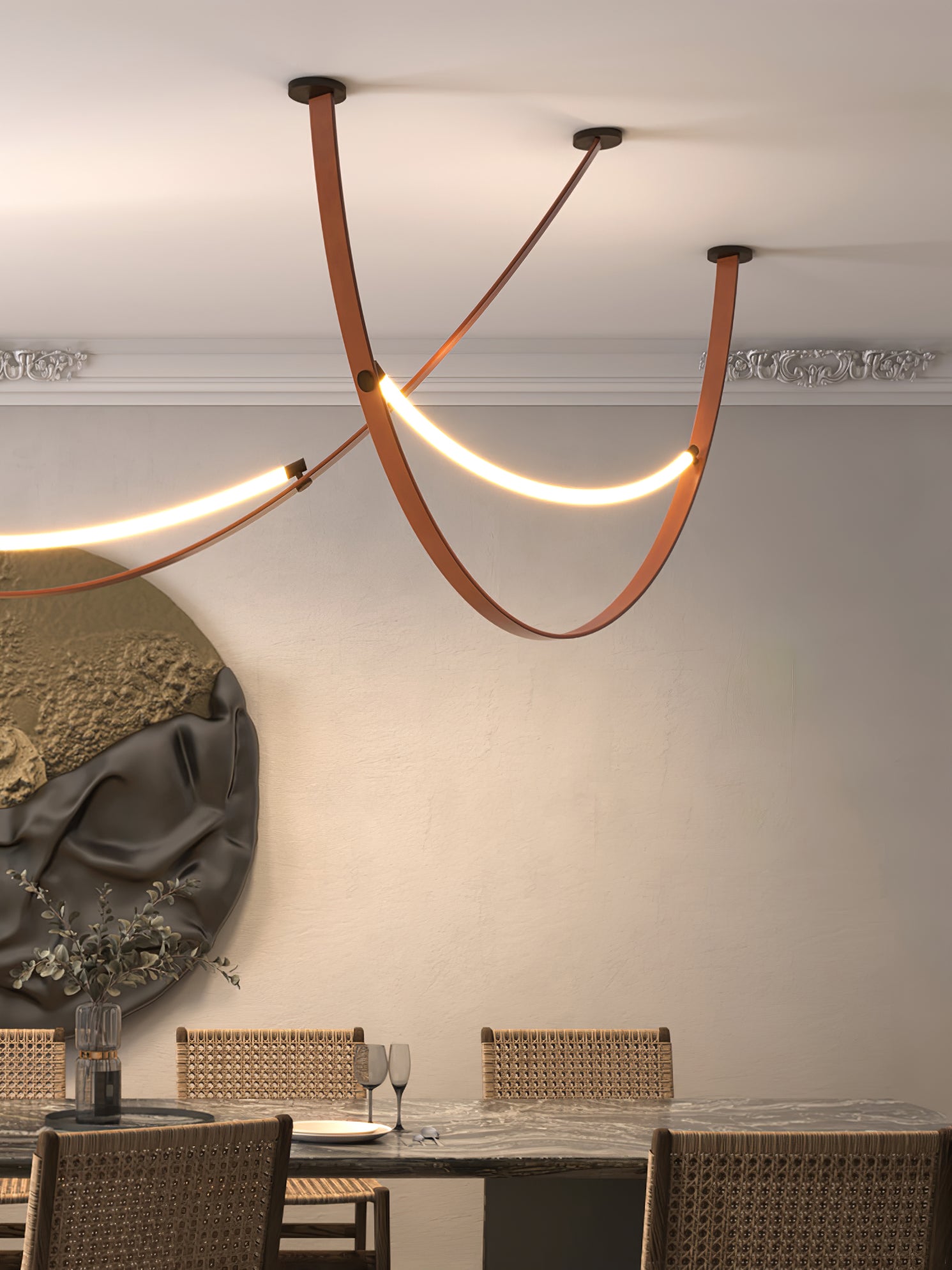 Belt pendant light