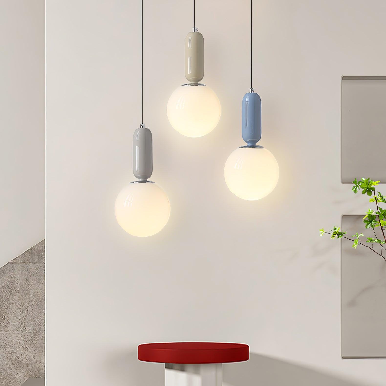 Glass Globe Ball Pendant Light - Cueteks
