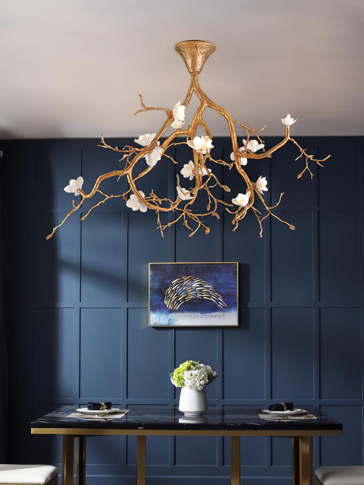 Tree Branches Flower Ceiling Lamp - Cueteks