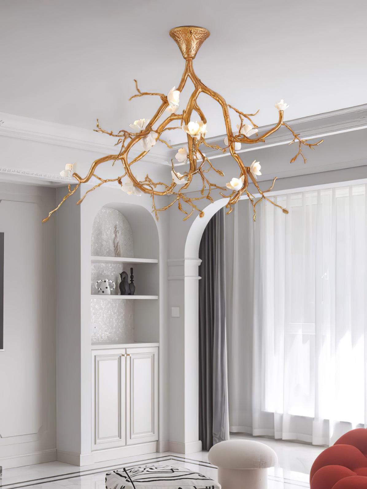 Tree Branches Flower Ceiling Lamp - Cueteks