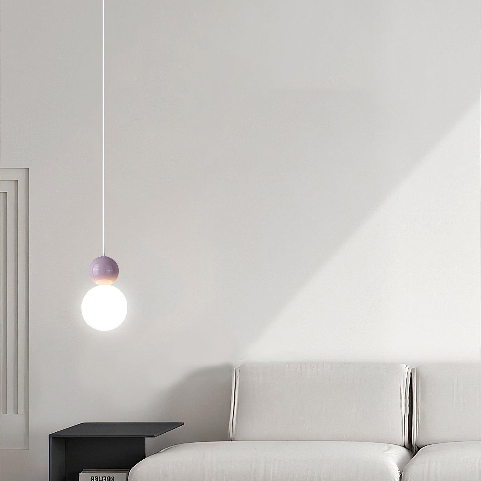 Acrylic Two Ball Pendant Light - Cueteks