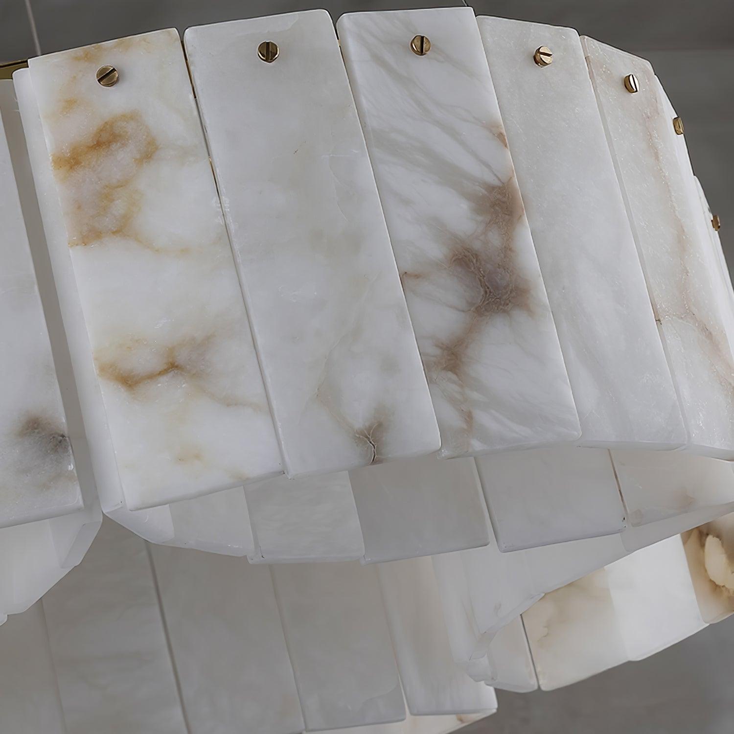 Luxe Alabaster Brass Ceiling Lamp - Cueteks