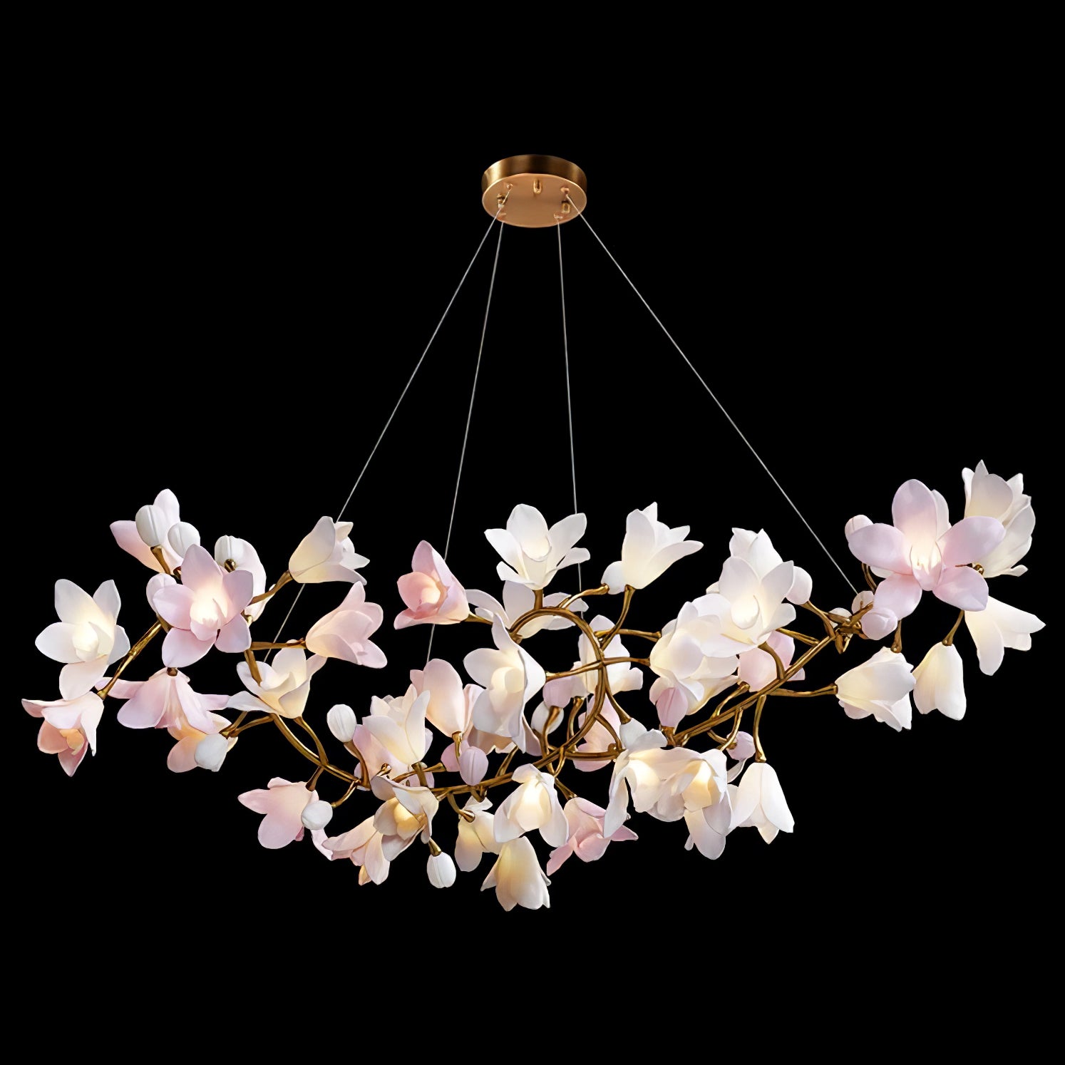 Circular Blossom Chandelier - Cueteks