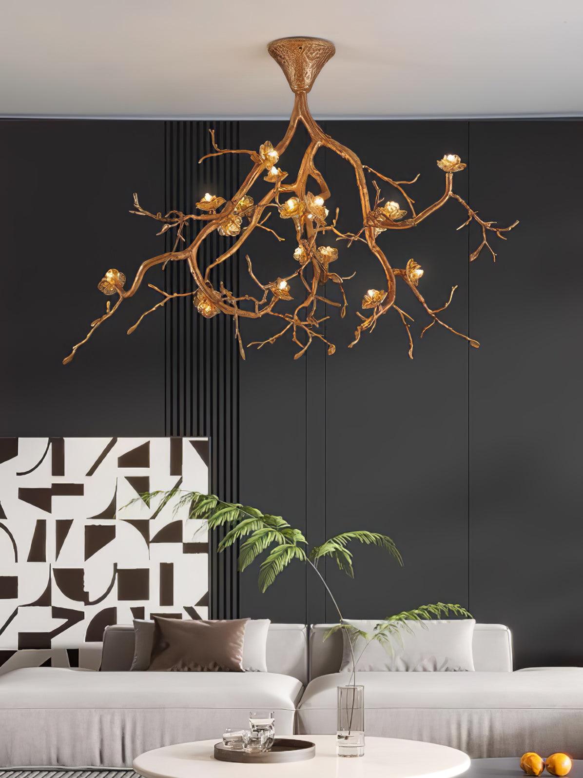 Tree Branches Flower Ceiling Lamp - Cueteks