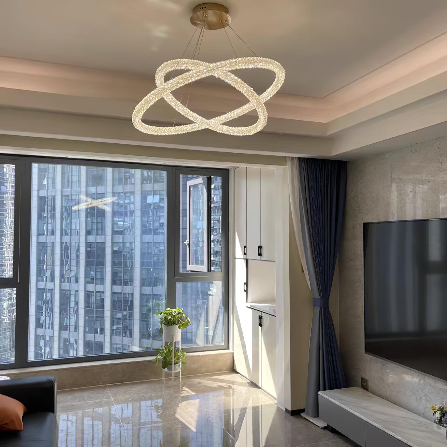 Ring Crystal Chandeliers - Cueteks