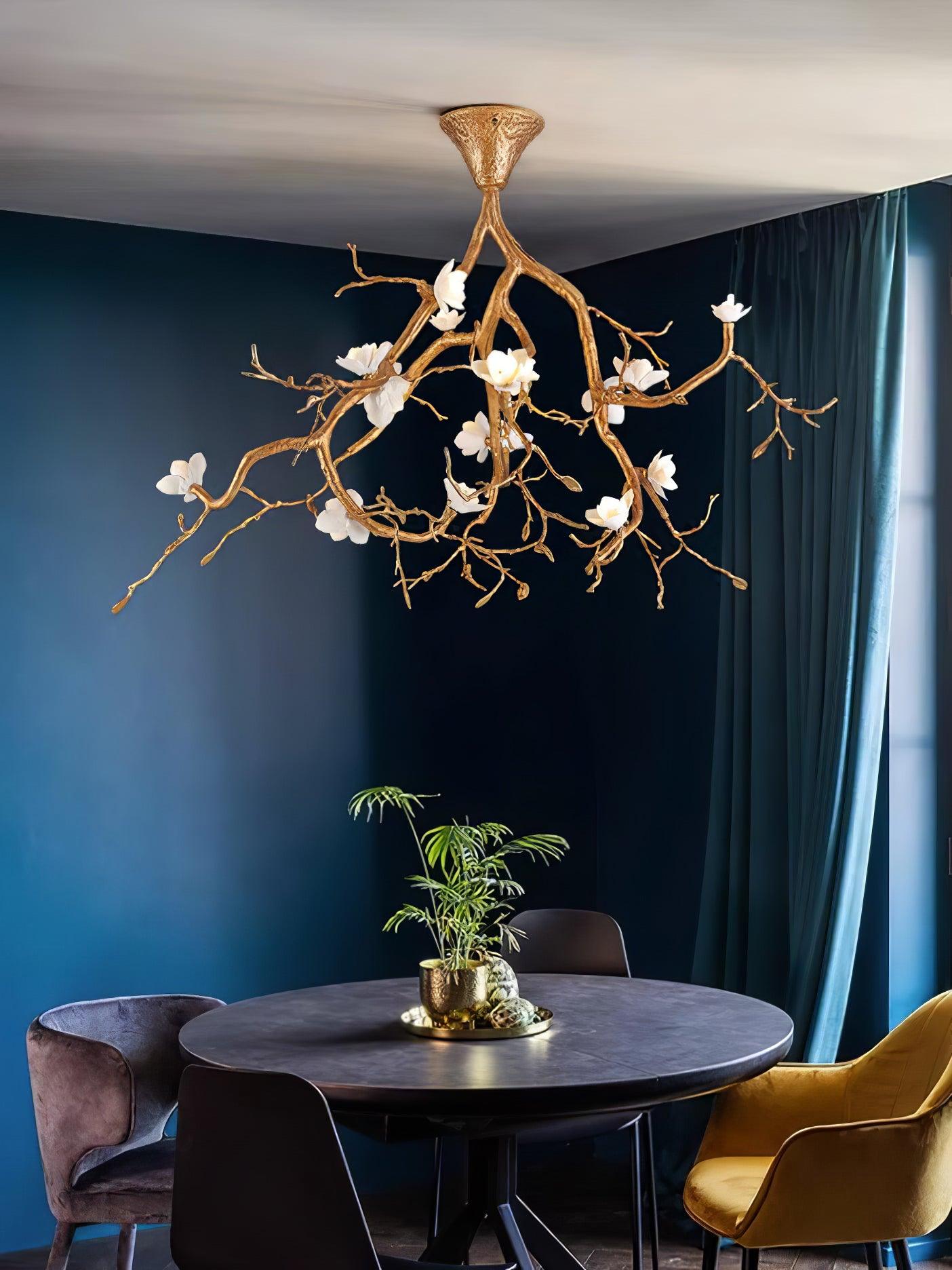 Tree Branches Flower Ceiling Lamp - Cueteks