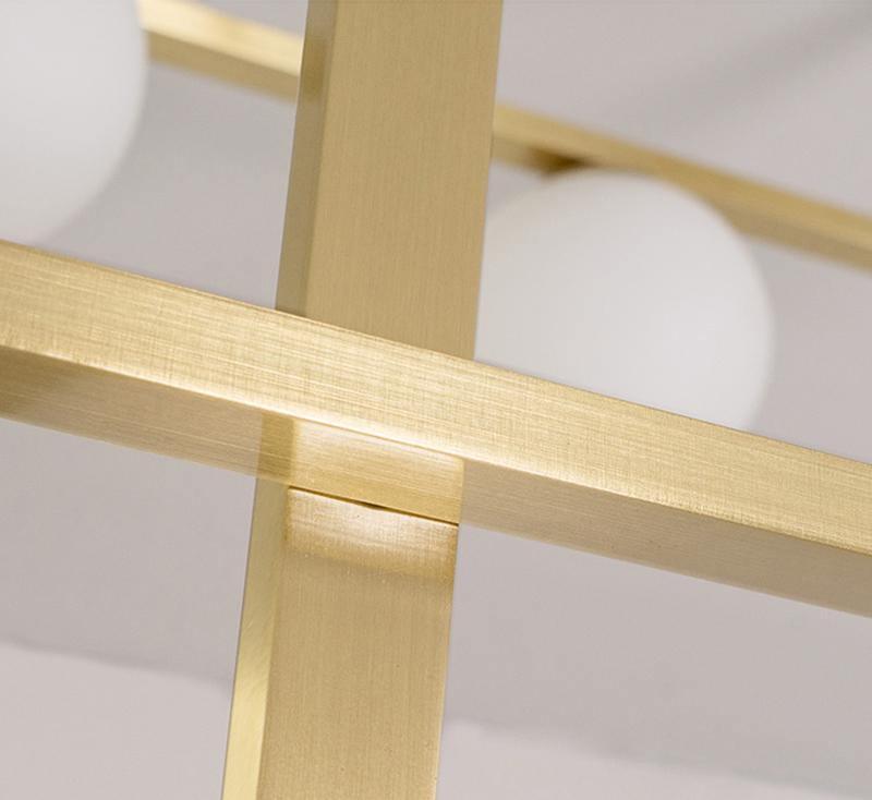 Mondrian Glass Ceiling Light - Cueteks