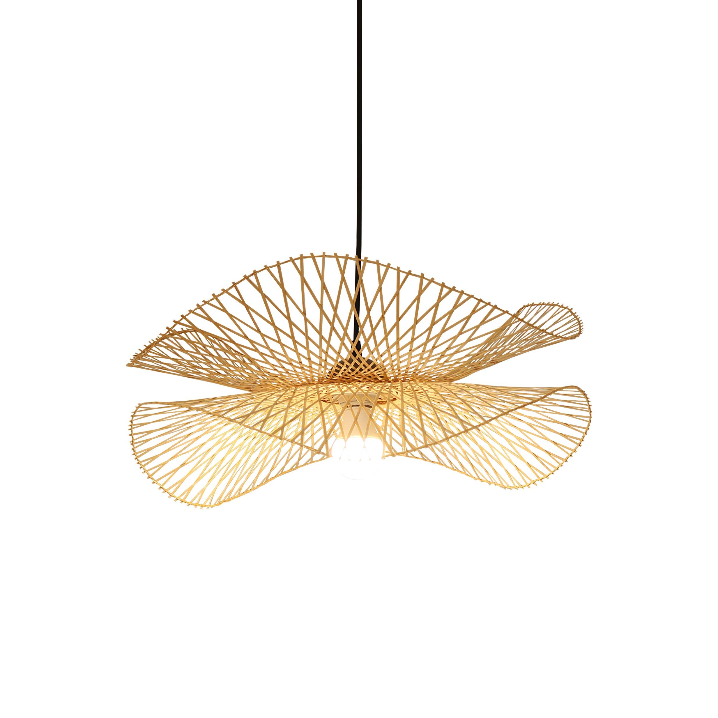 Nature Bamboo double-wave frame on white