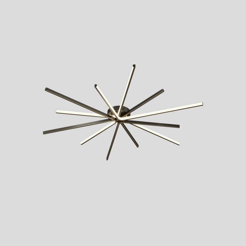 Brass Starbursts Ceiling Lamp - Cueteks