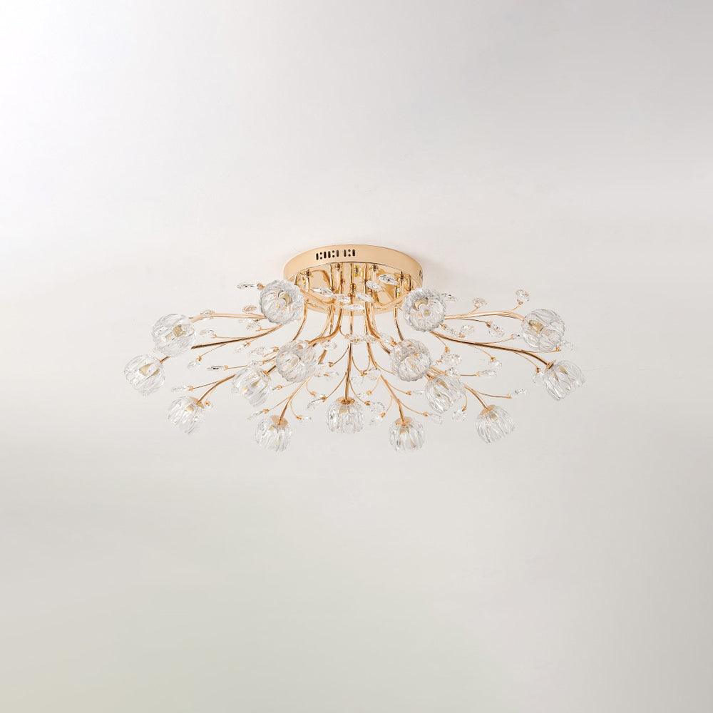 Crystal Flower Ceiling Light - Cueteks