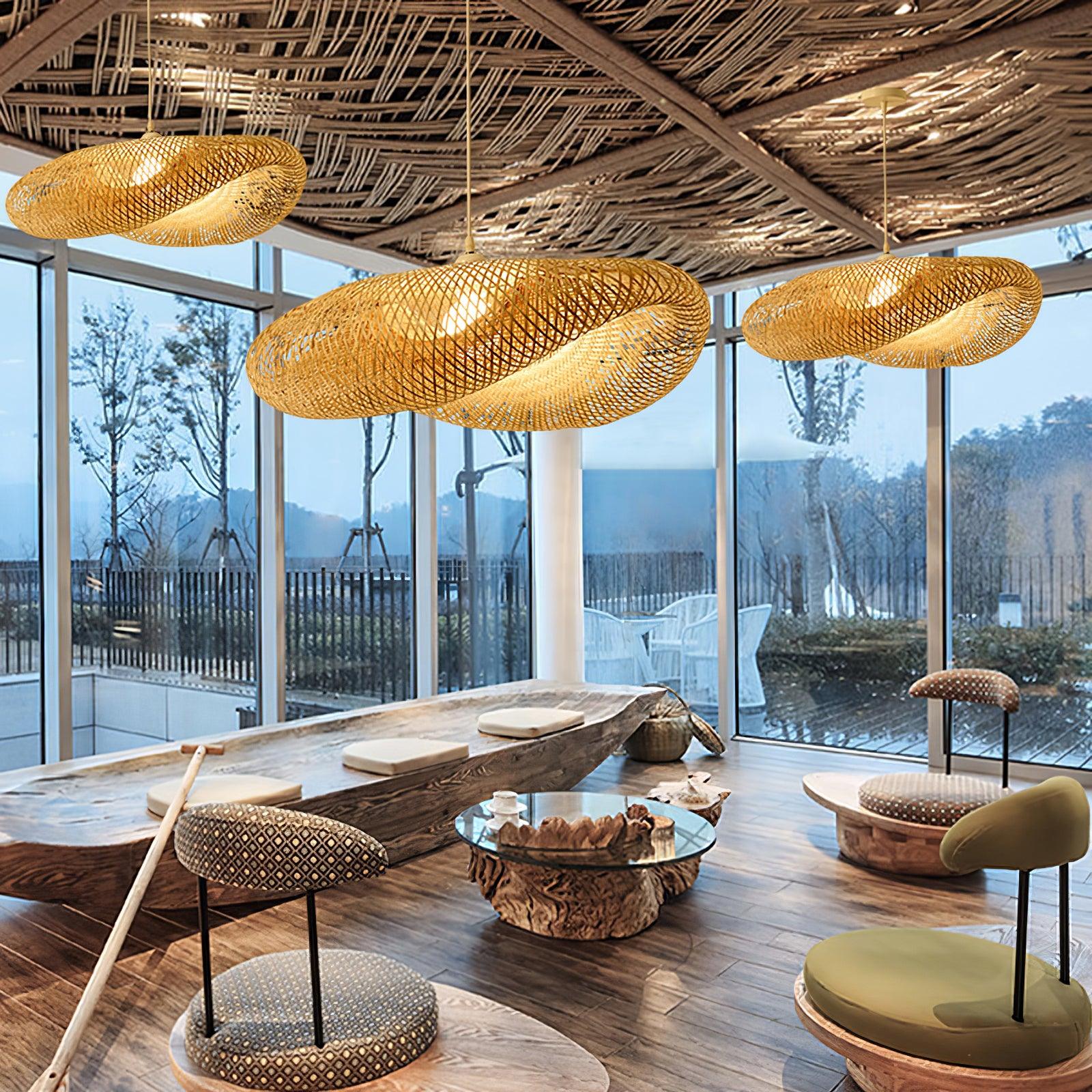 Bamboo Weaving Pendant Lamp - Cueteks