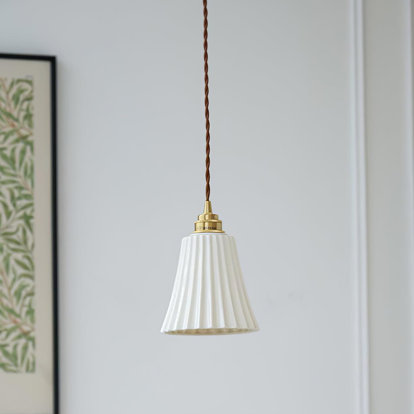 Trumpet Ceramic Pendant Light - Cueteks