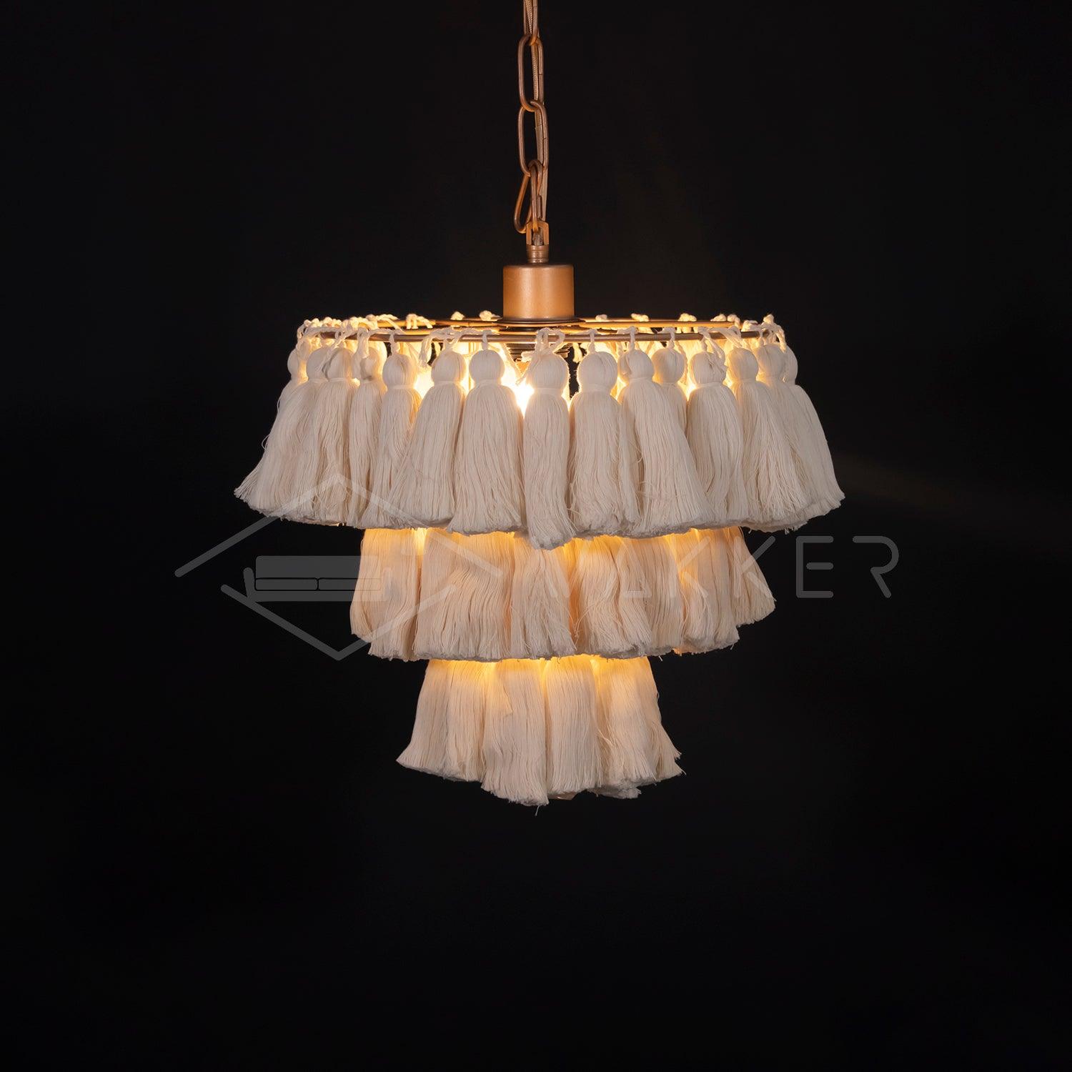 Fela Tassel Chandelier - Cueteks