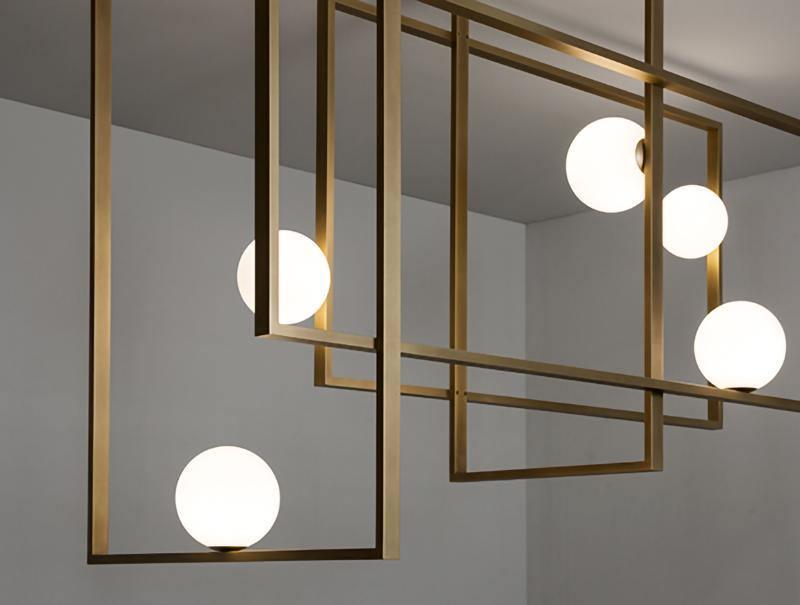 Mondrian Glass Ceiling Light - Cueteks