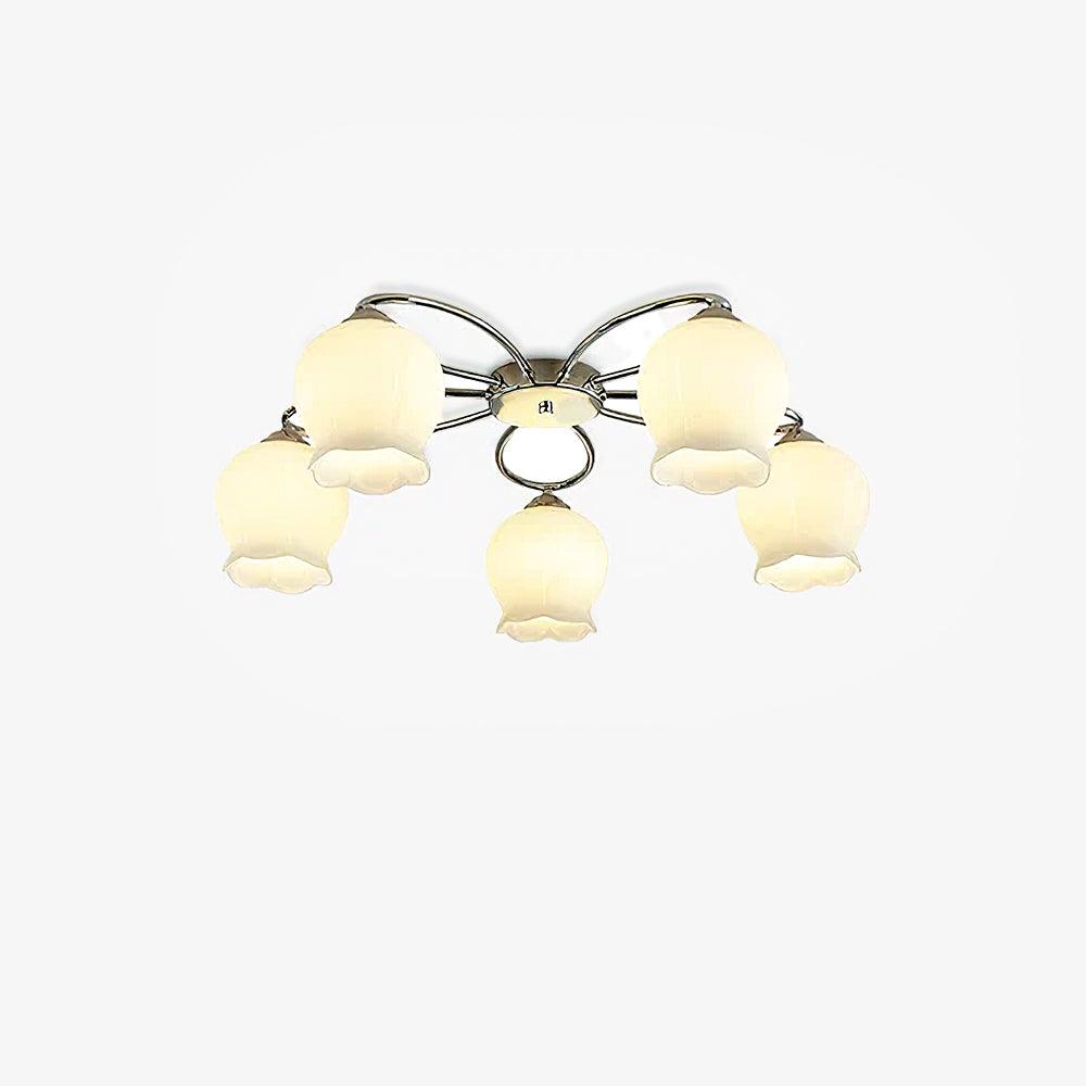 Floral Glass Ceiling Lamp - Cueteks