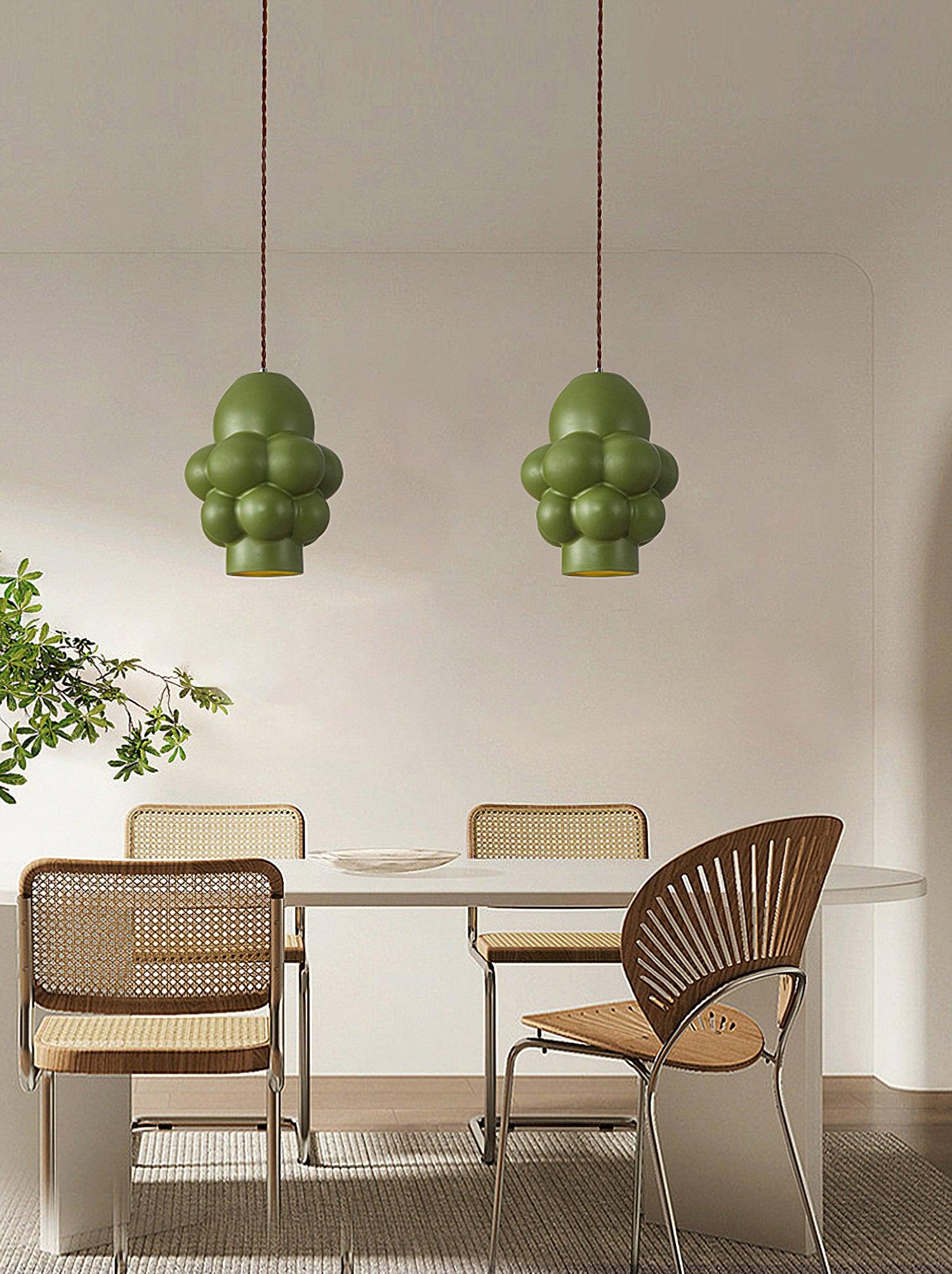 Resin Cream Pendant Lamp - Cueteks
