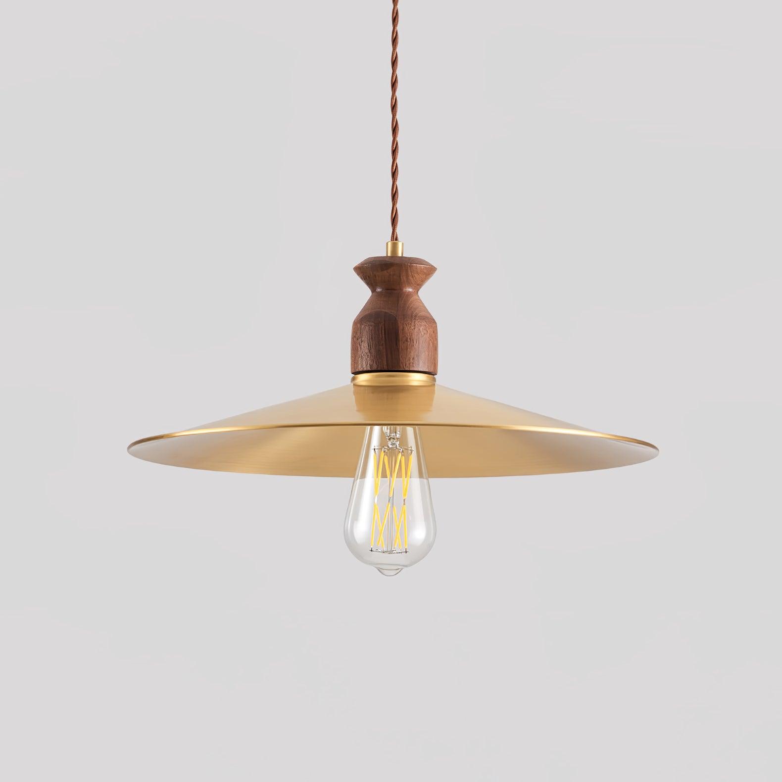 Brass Crest Pendant Light - Cueteks