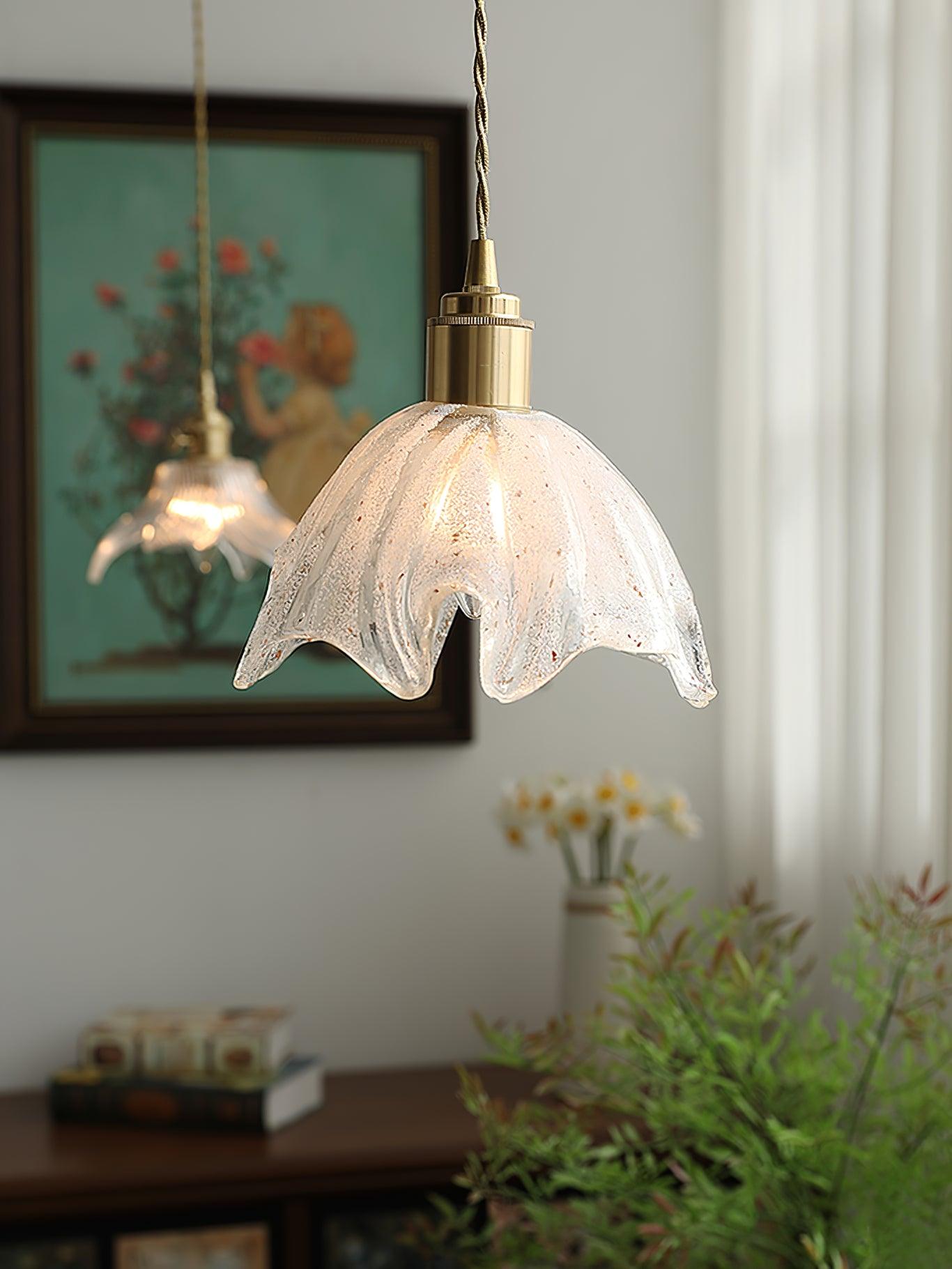 Lotus Crystal Small Pendant Light - Cueteks