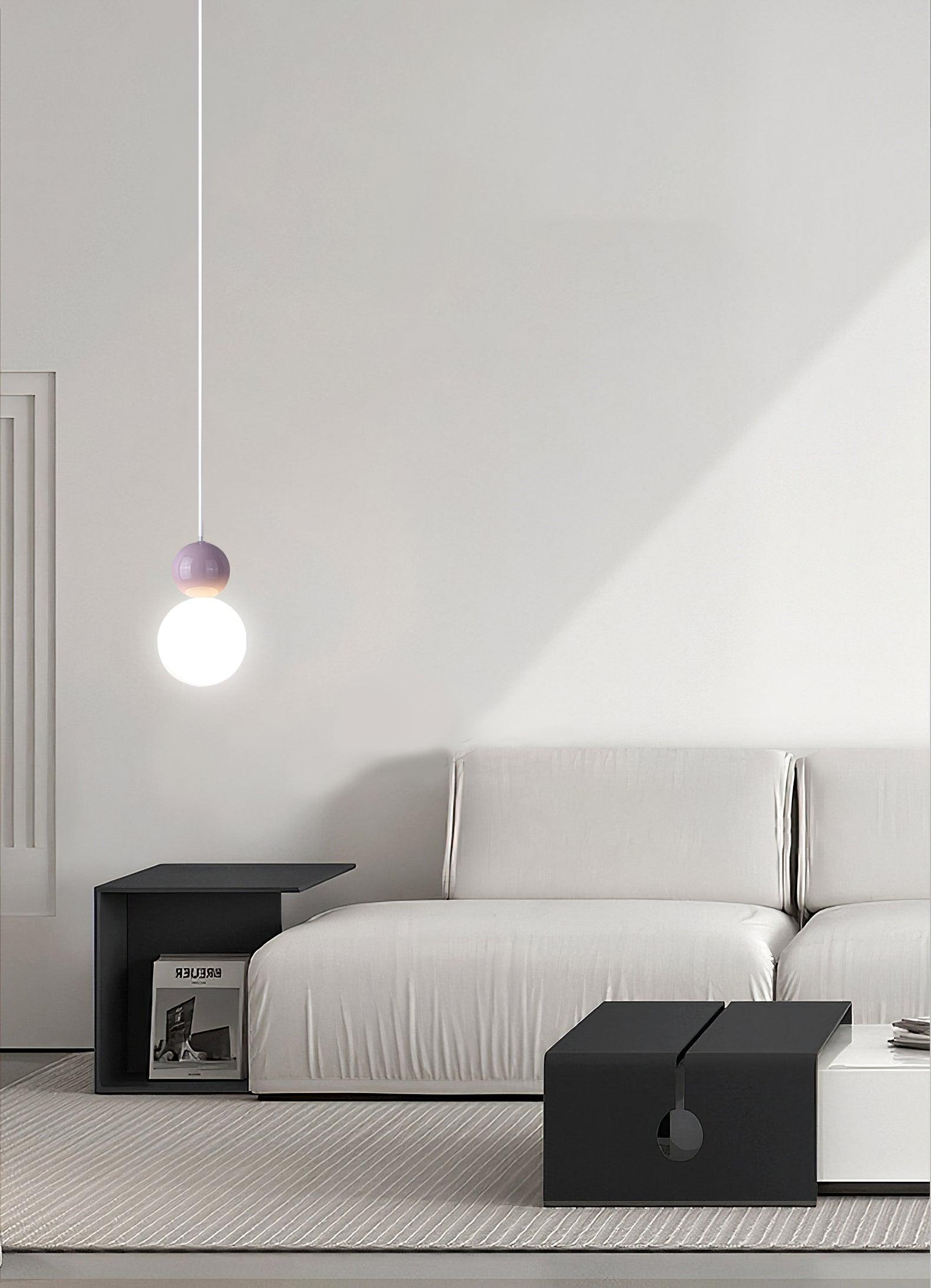 Acrylic Two Ball Pendant Light - Cueteks