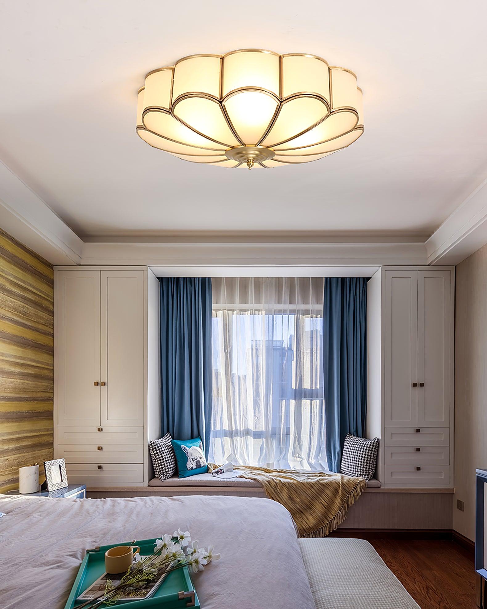 Flower Shape Glass Recessed Ceiling Light - Cueteks