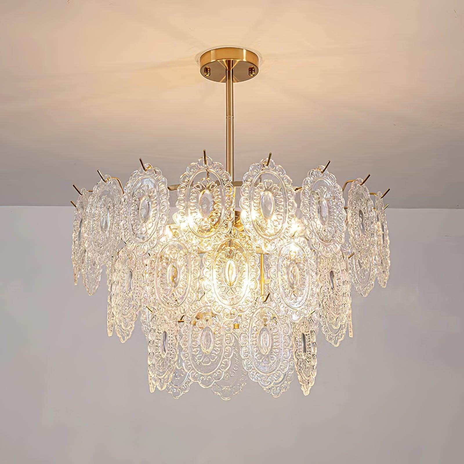 Wave Glass Chandelier - Cueteks