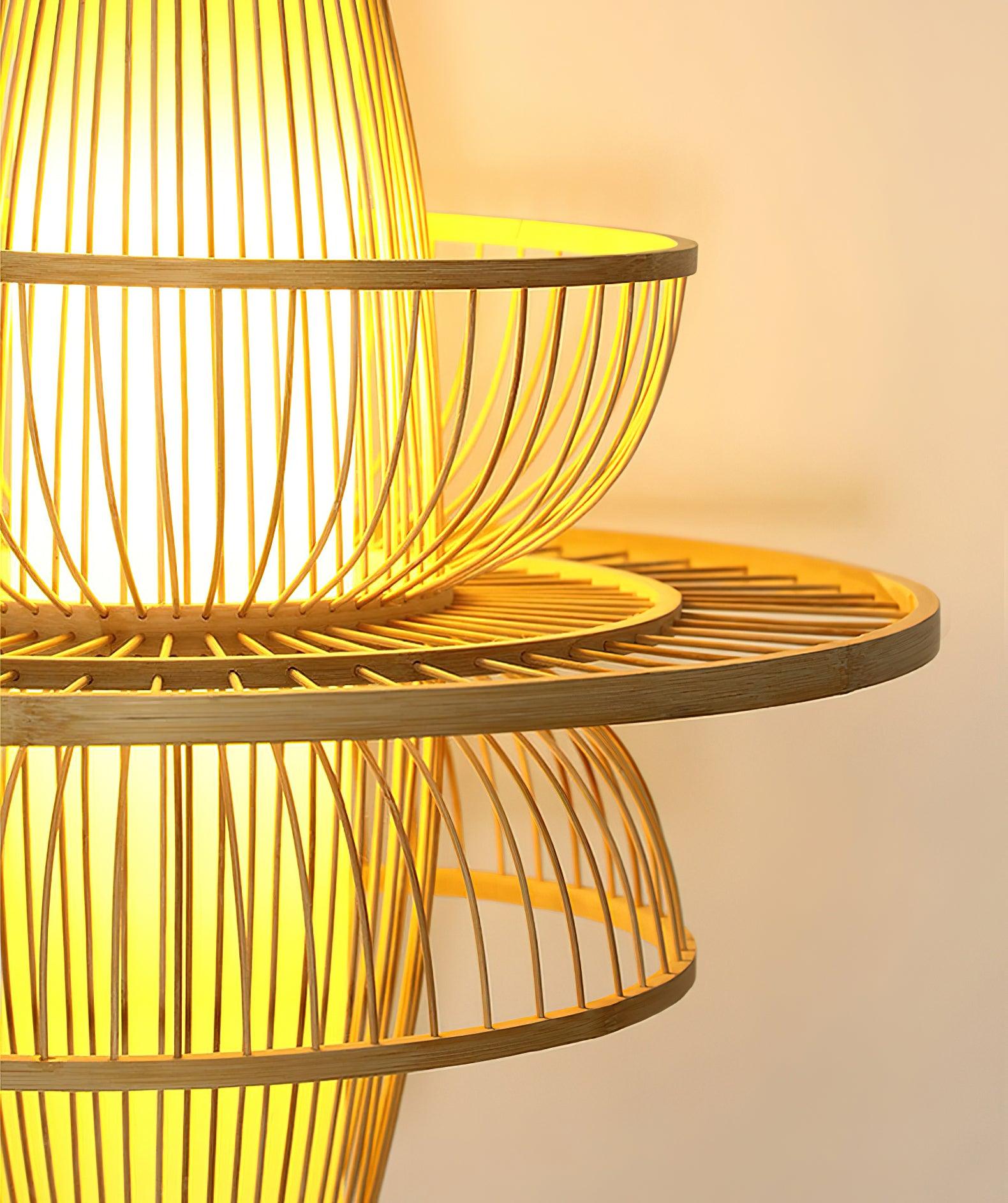 Handmade Sigyn Bamboo Pendant Lamp - Cueteks