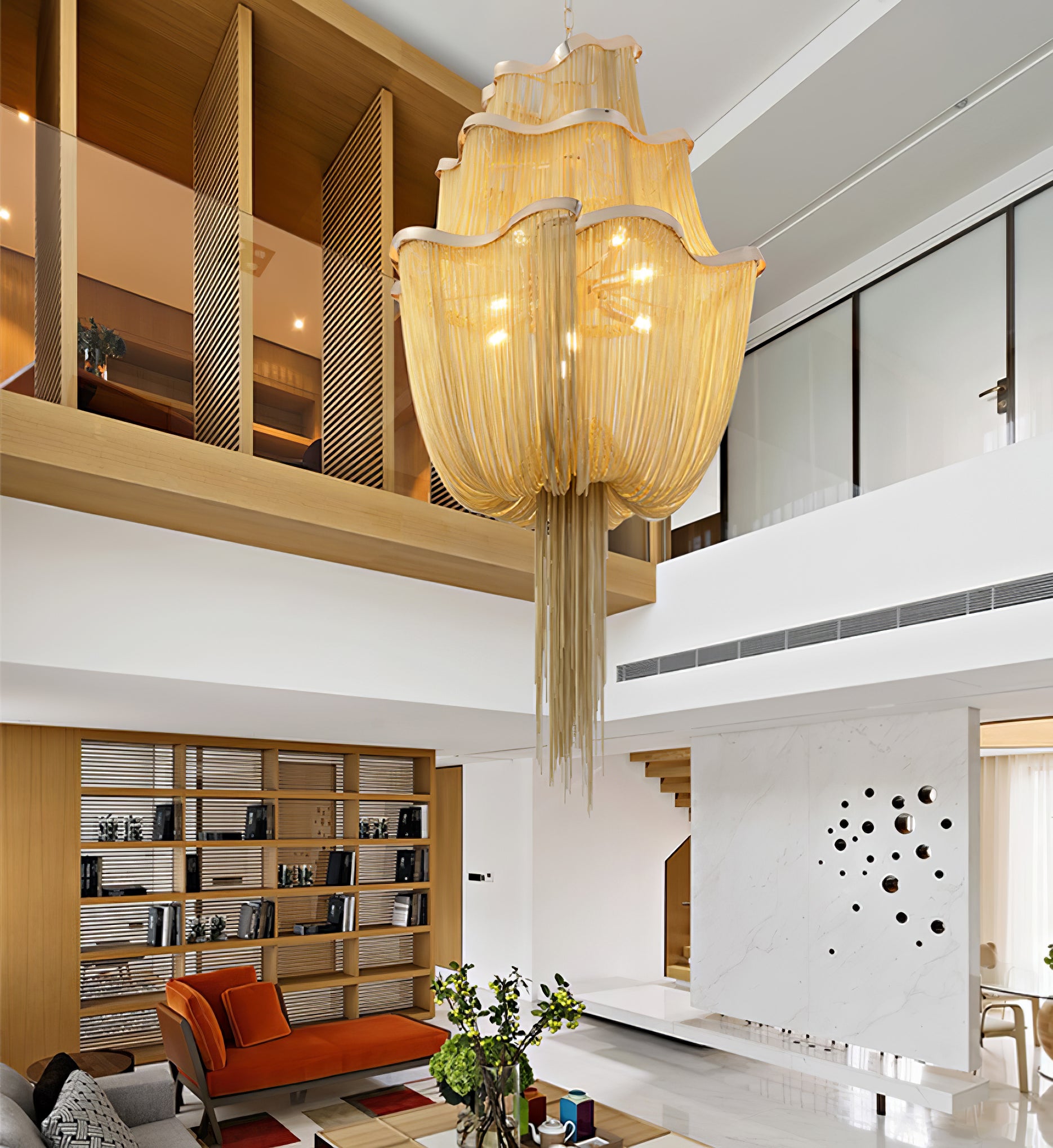 Chains Shimmering Chandelier - Cueteks