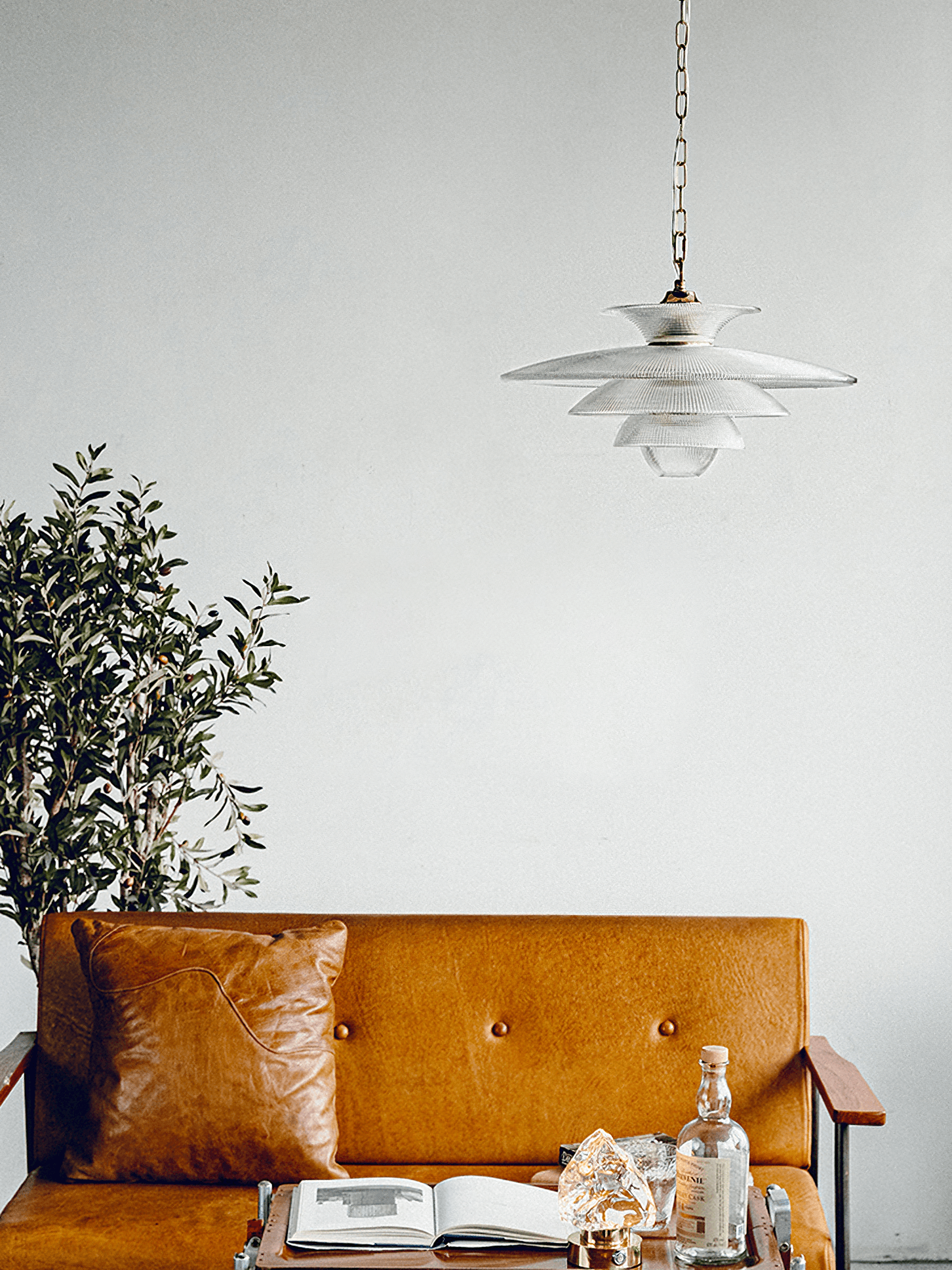 Grid Glass Pendant Light - Cueteks